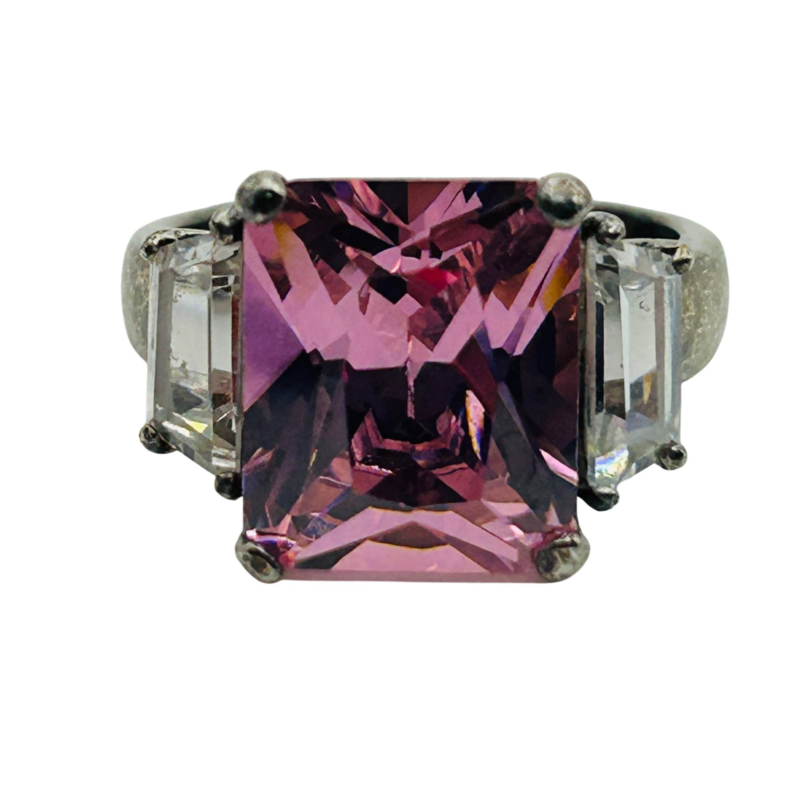 Sterling Rhinestone Statement Ring Size 6 (1 of 7)
