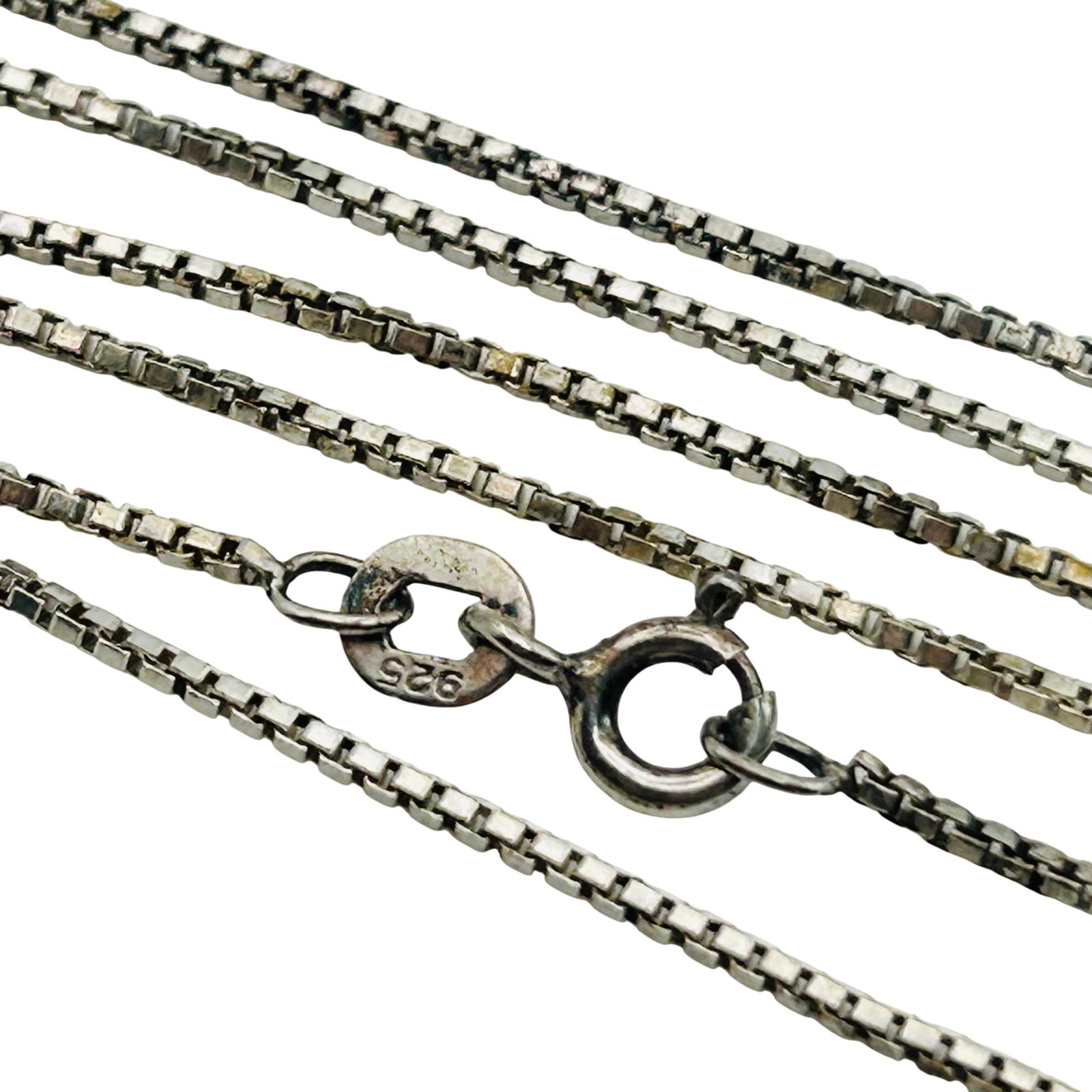 Sterling Box Chain Necklace (1 of 4)
