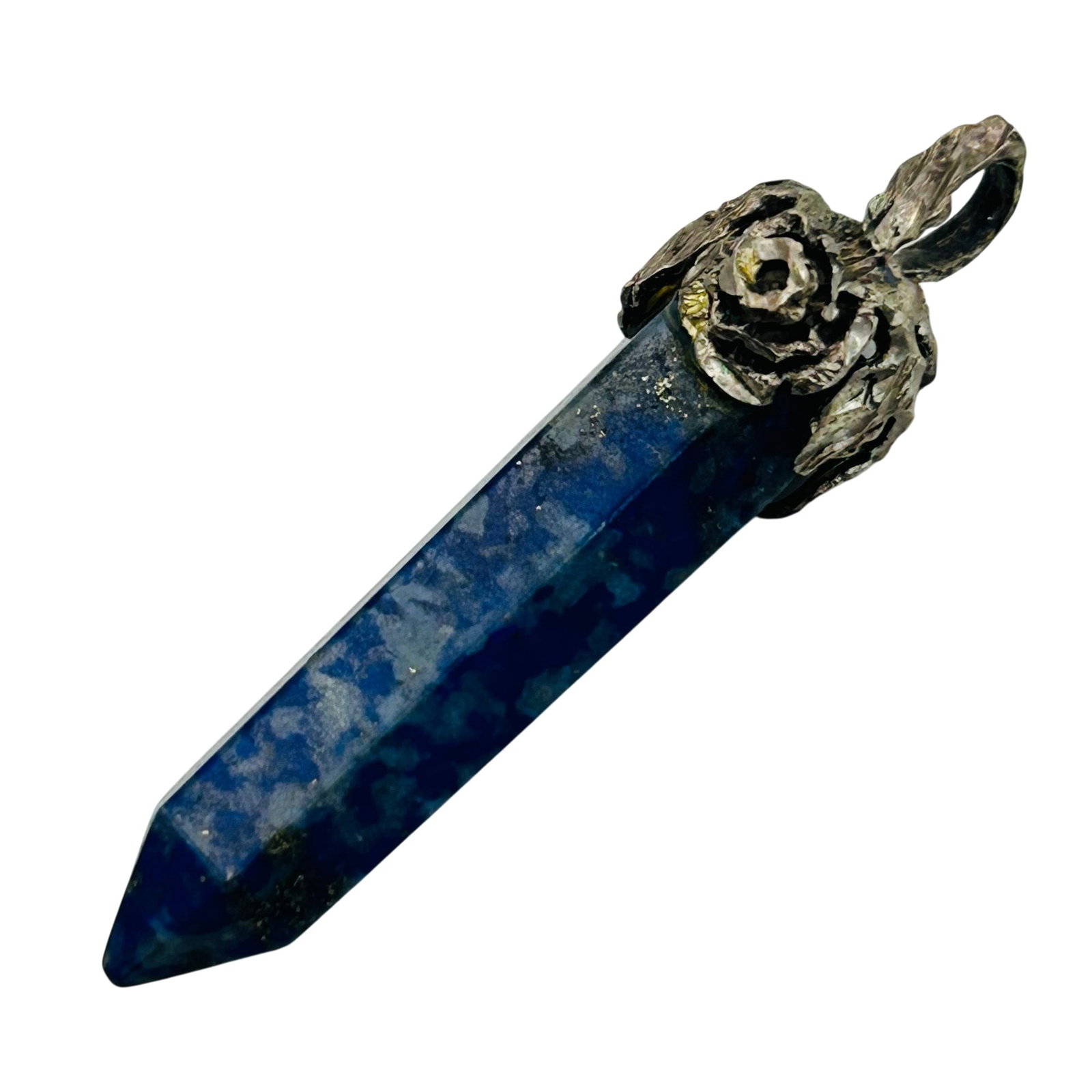 Sterling Sodalite Pendant: Sterling sodalite pendant. 6.0g