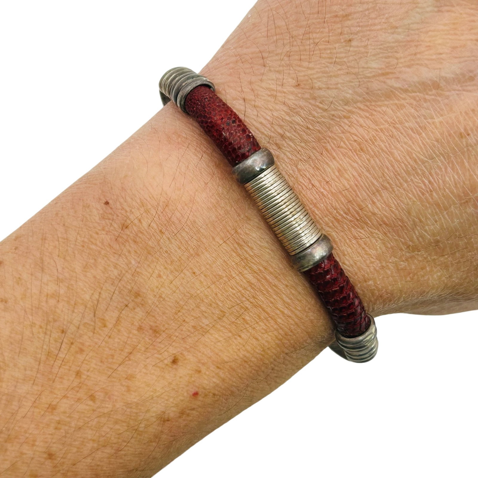 Taxco Mexico Sterling Cuff Bracelet (1 of 6)