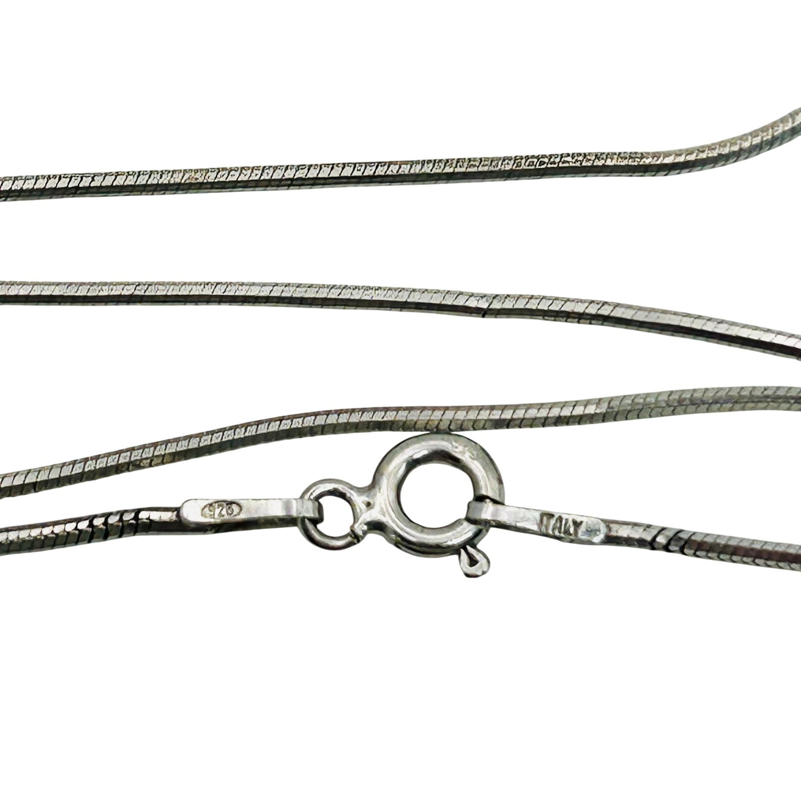 Italy Sterling Round Snake Chain Necklace (1 of 4)