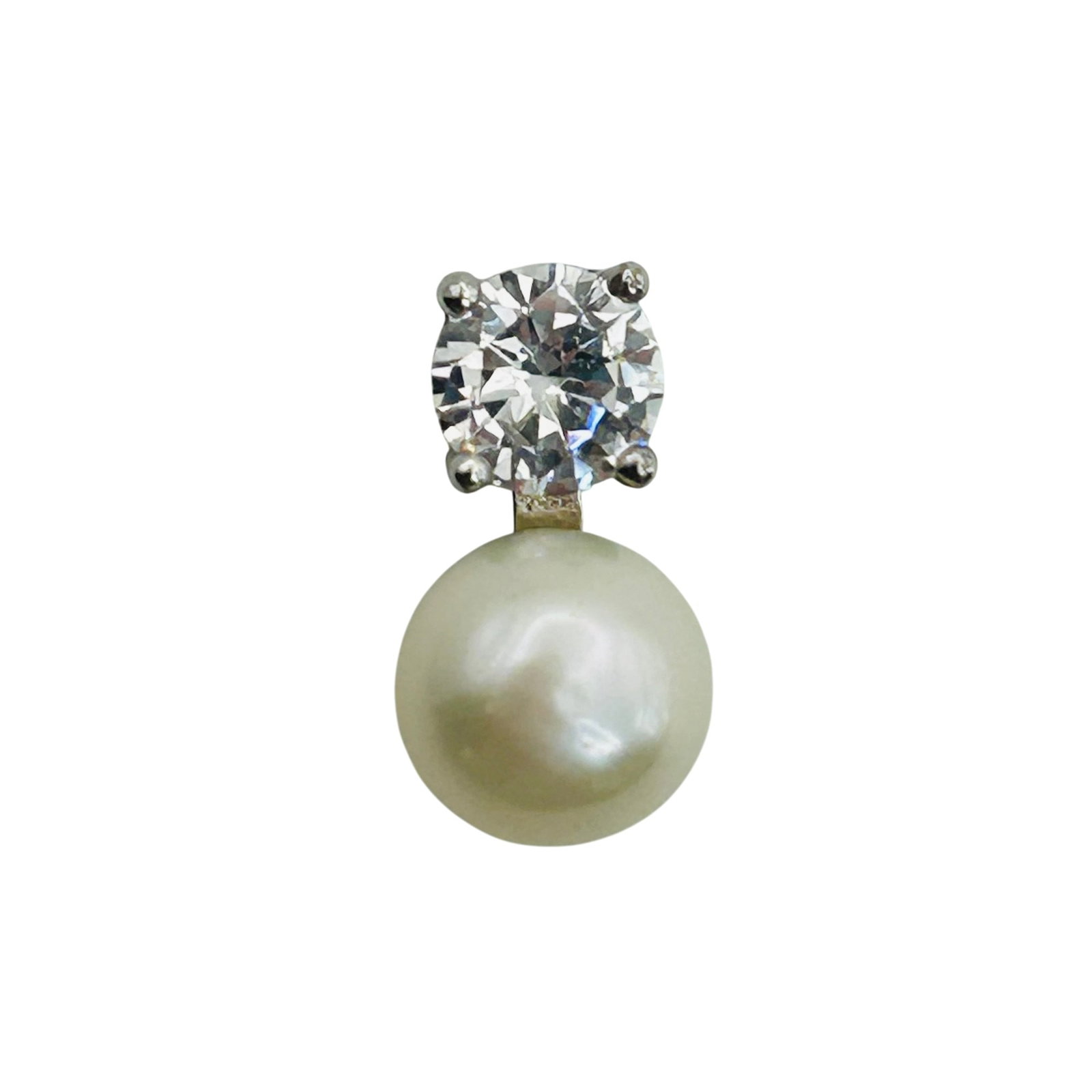 Sterling Pearl Rhinestone Pendant (1 of 4)