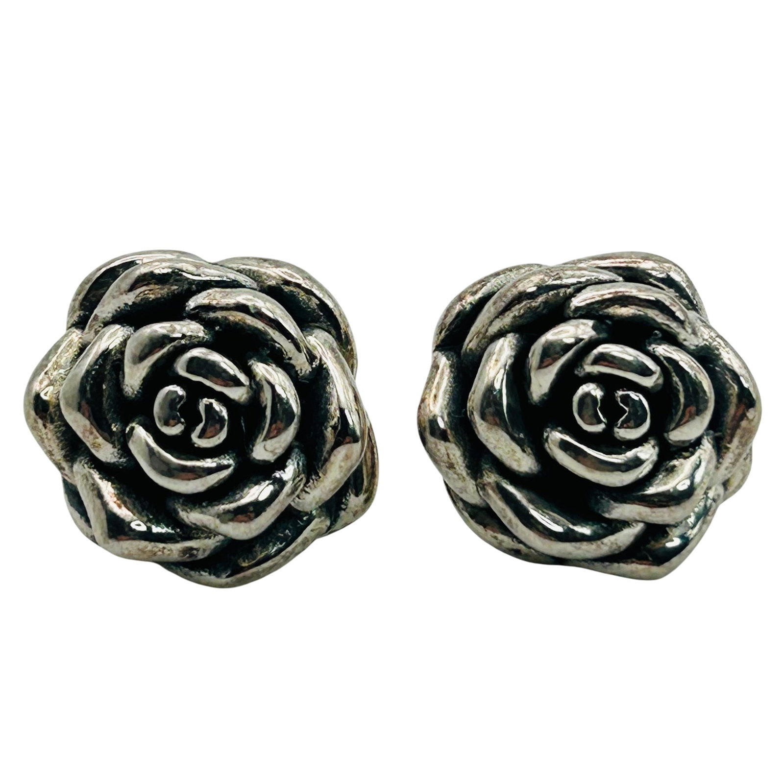 BS Sterling Rose Stud Earrings (1 of 4)