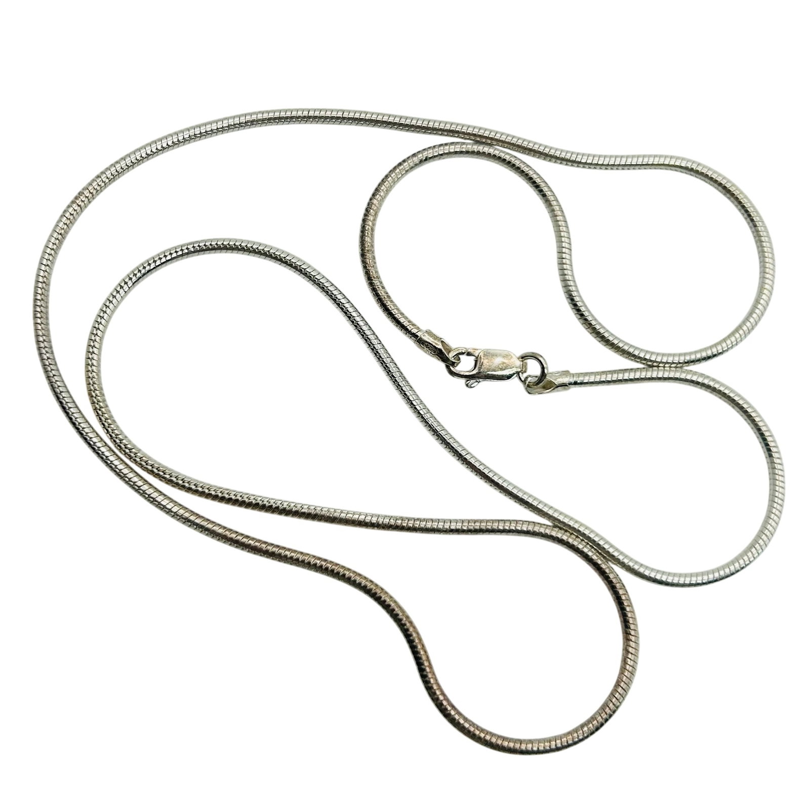Italy Sterling Round Snake Chain Necklace (1 of 4)