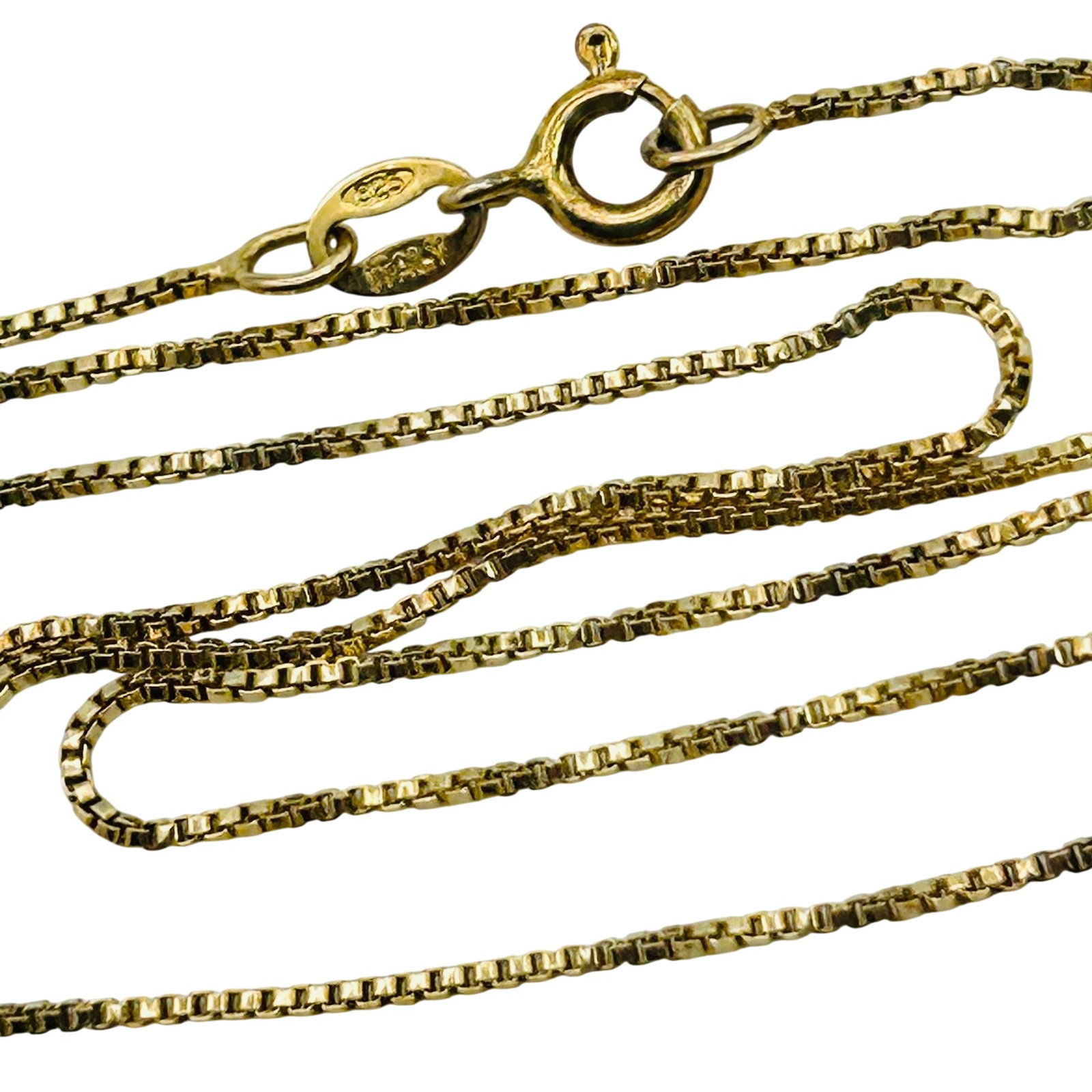 Italy Sterling Box Chain Necklace (1 of 4)
