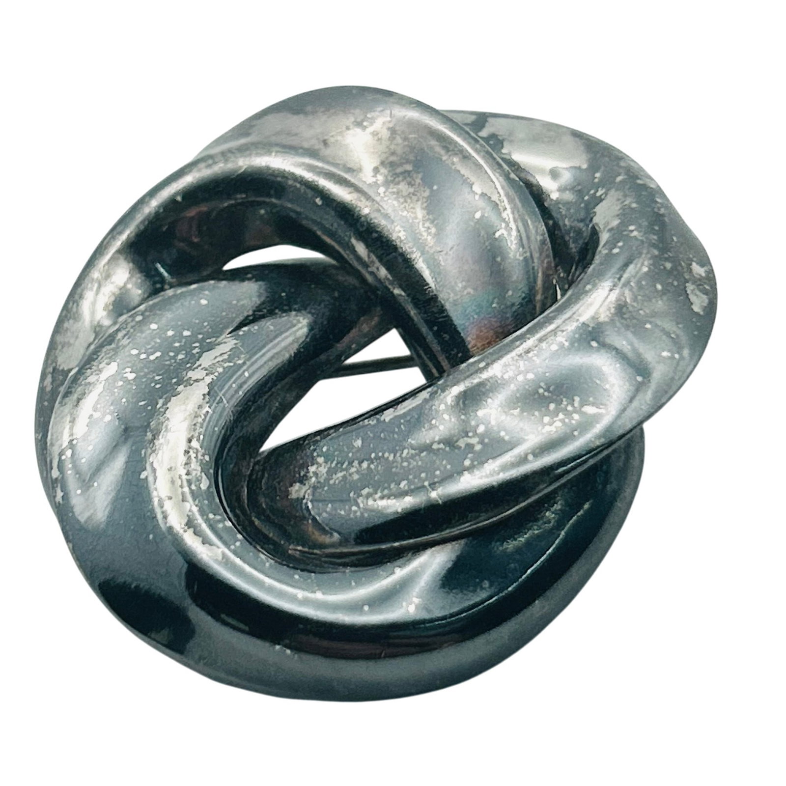 Taxco Mexico Sterling Knotted Brooch (1 of 5)