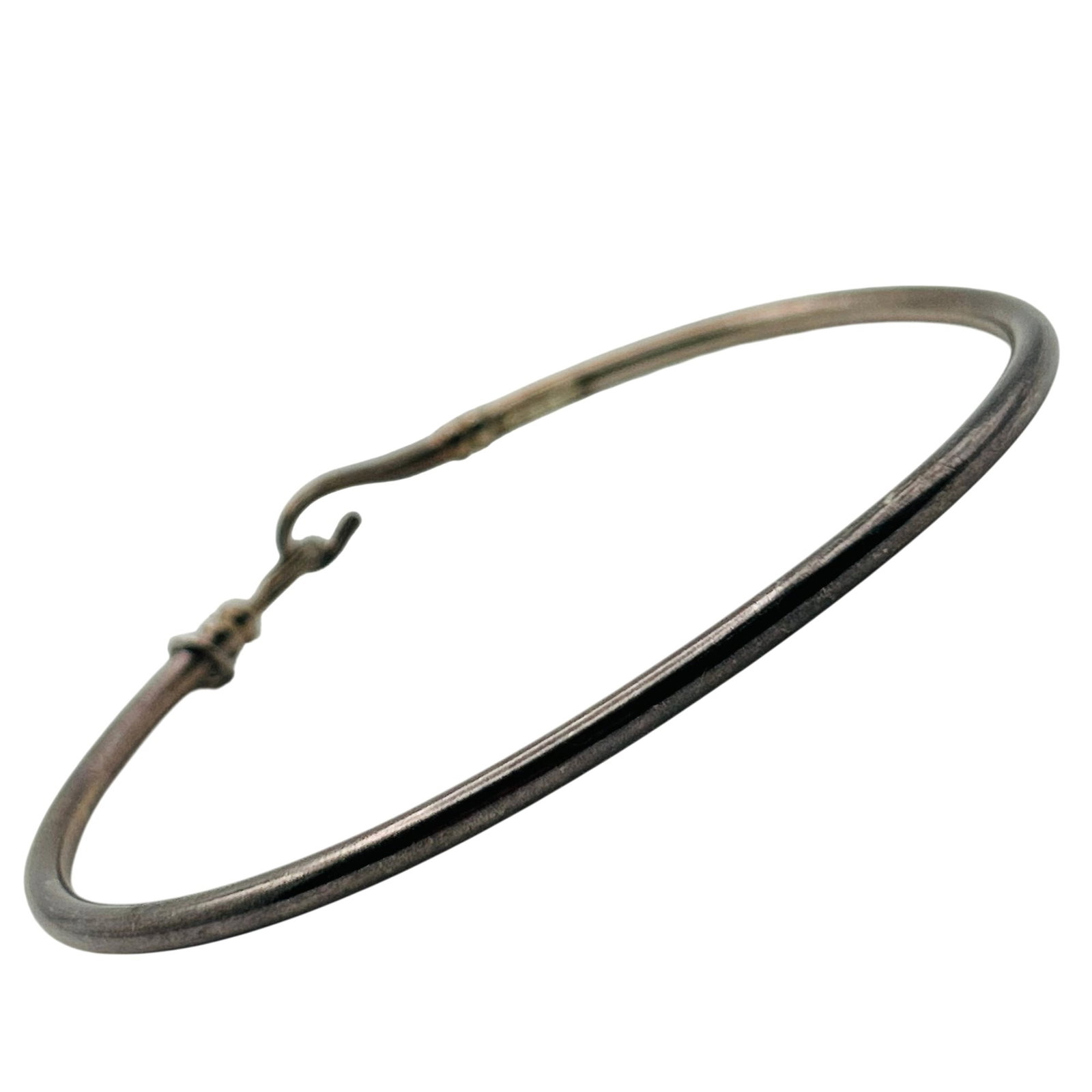 Signed Sterling Bangle Bracelet: Signed RL Sterling bangle bracelet. 7.7g