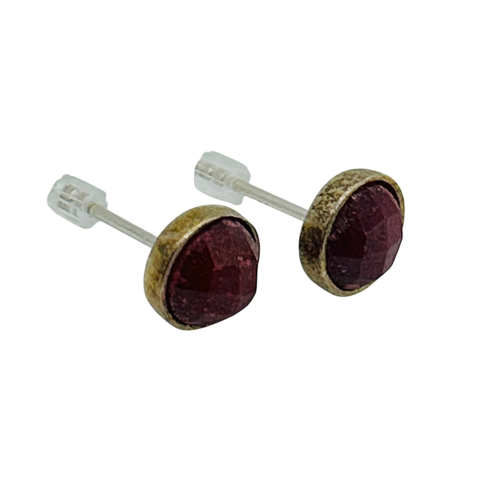 Sterling Ruby Stud Earrings - 2
