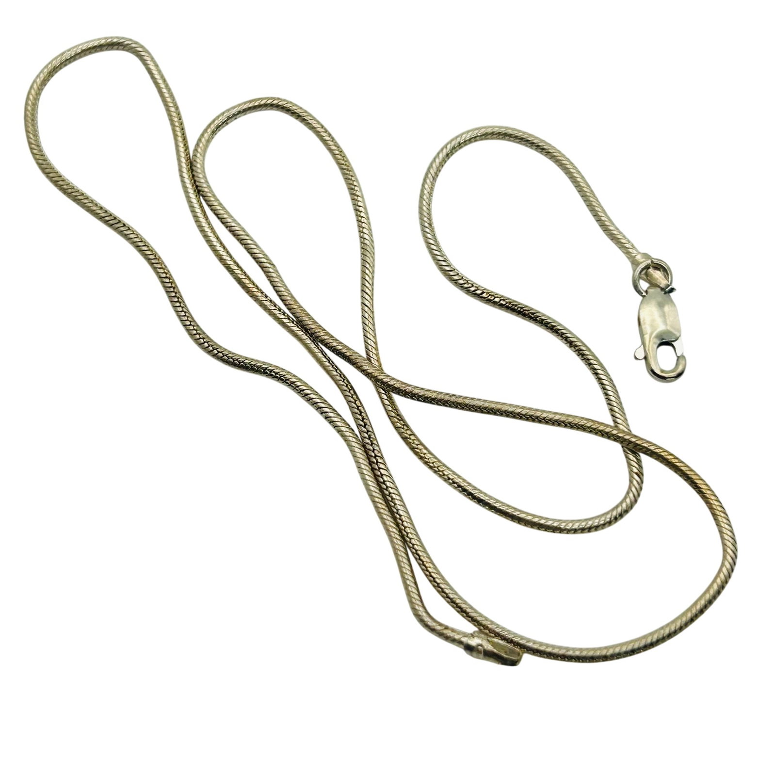 Signed Sterling Rope Chain Necklace (1 of 4)