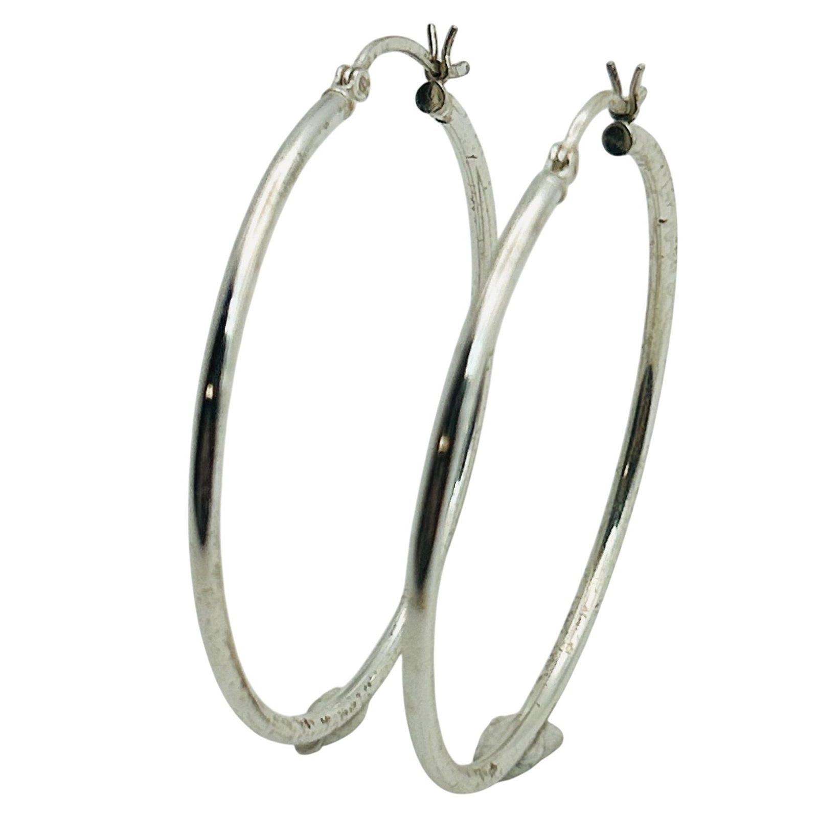 Sterling Hinge Hoop Earrings (1 of 5)