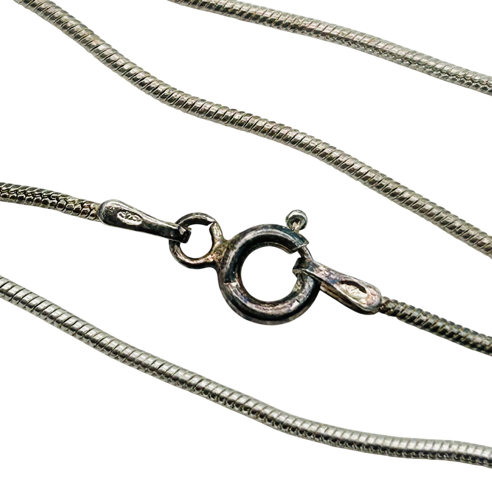 Italy Sterling Round Snake Chain Necklace (1 of 4)