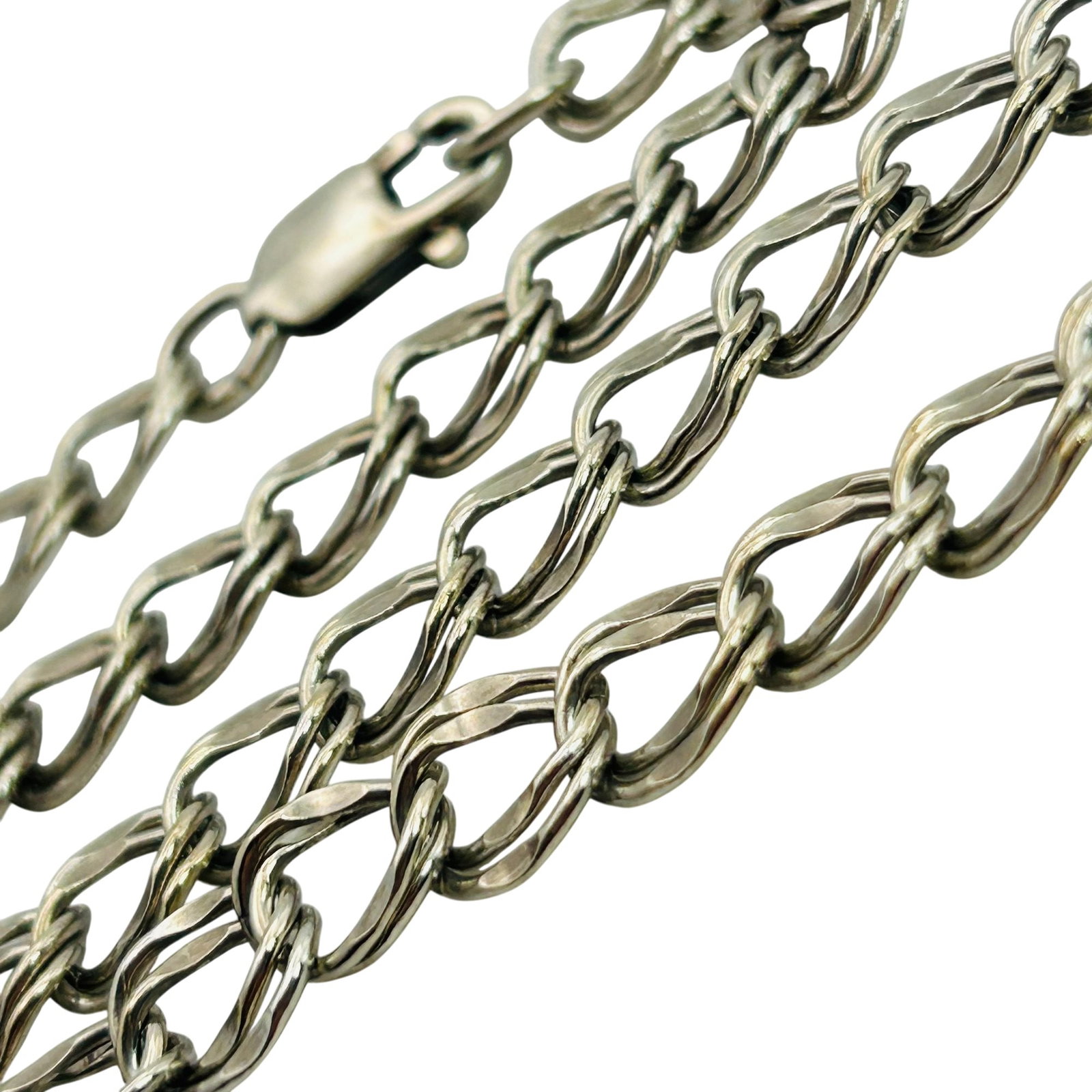 Sterling Double Curb Chain Necklace (1 of 5)