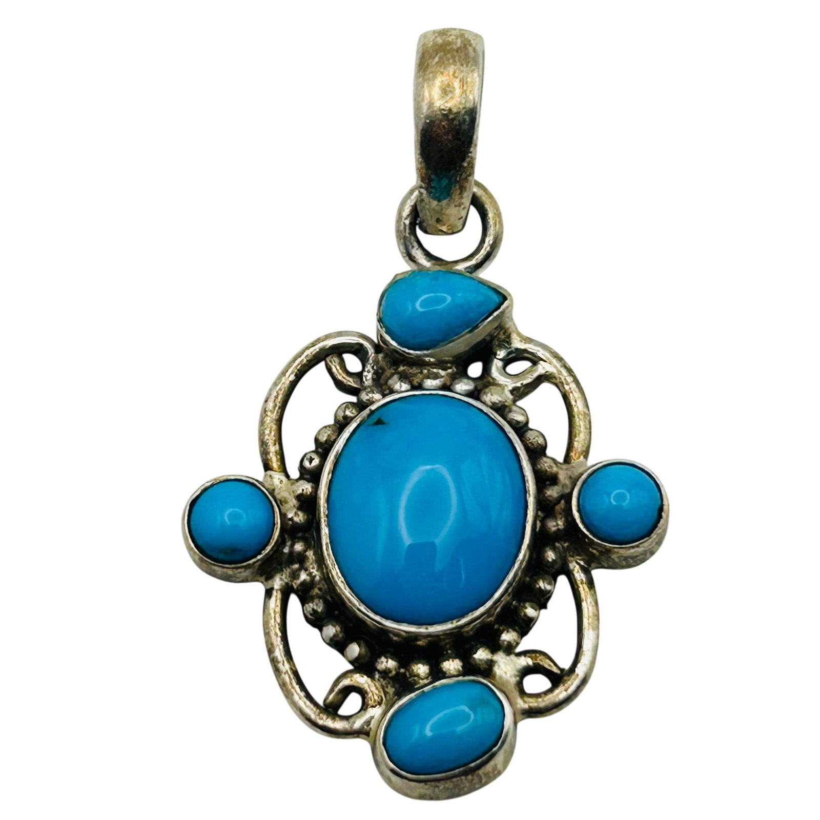 Sterling Turquoise Pendant (1 of 4)