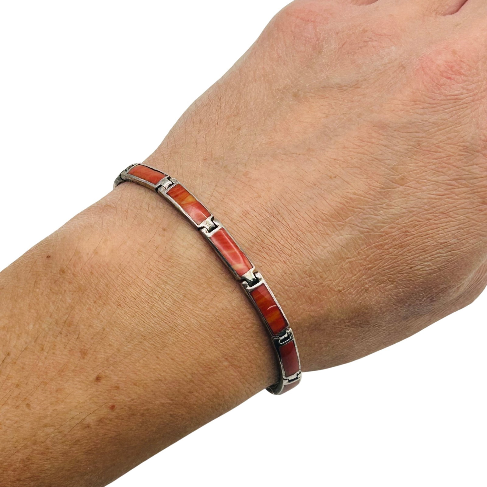 Sterling Coral Bracelet (1 of 6)