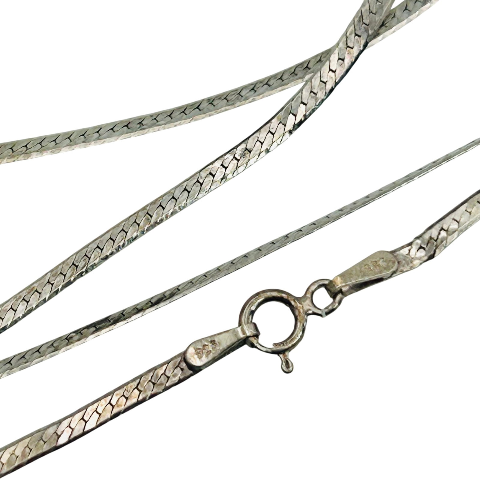 Sterling Flat Snake Chain Necklace (1 of 4)