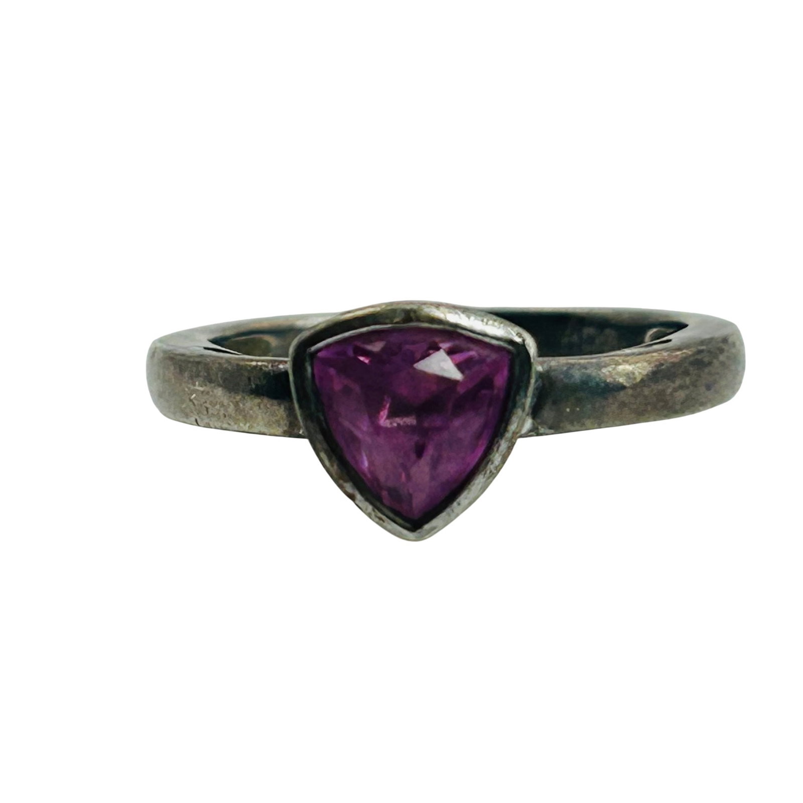 Sterling Pink Sapphire Ring Size 5 (1 of 8)