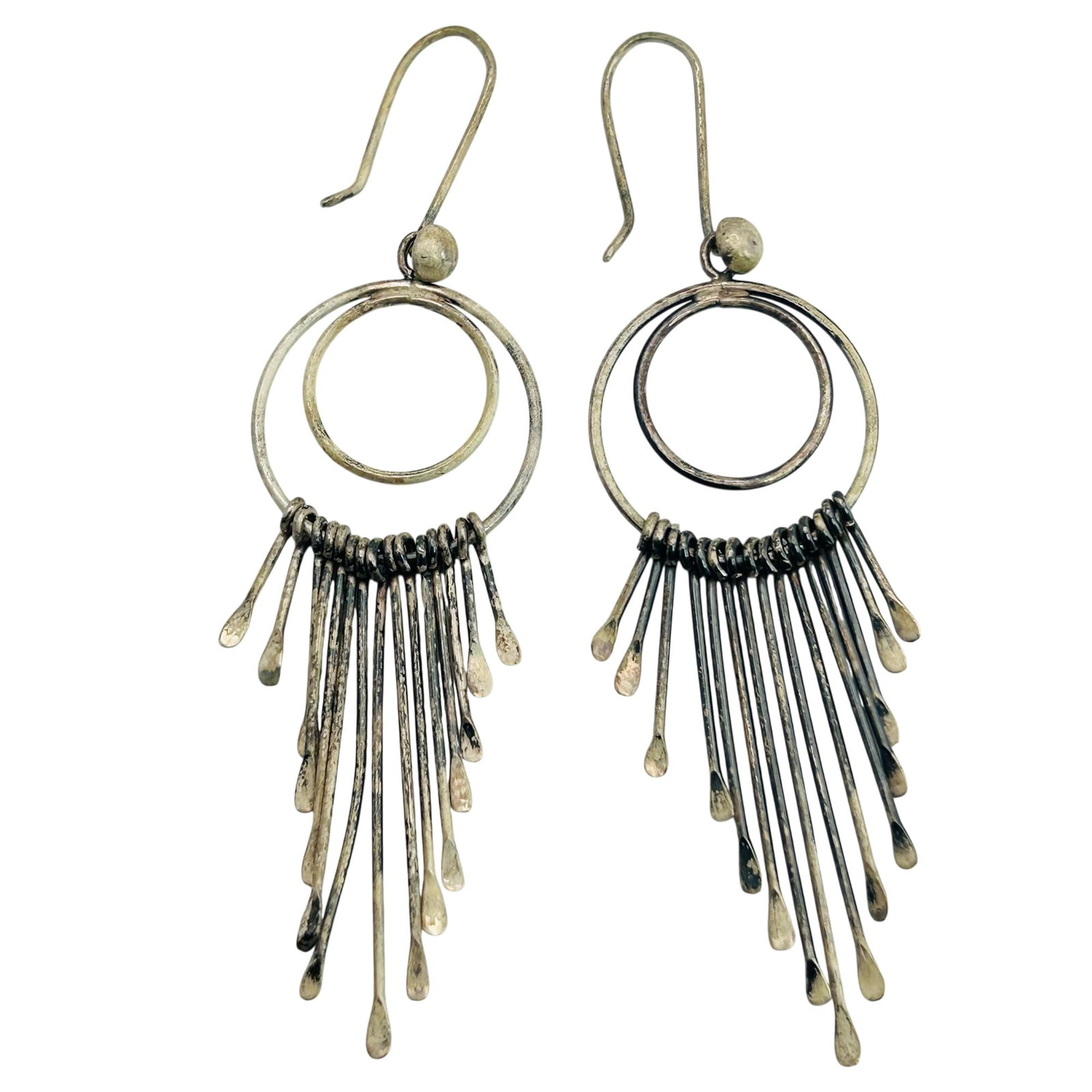 Sterling Dangle Hook Back Earrings (1 of 5)