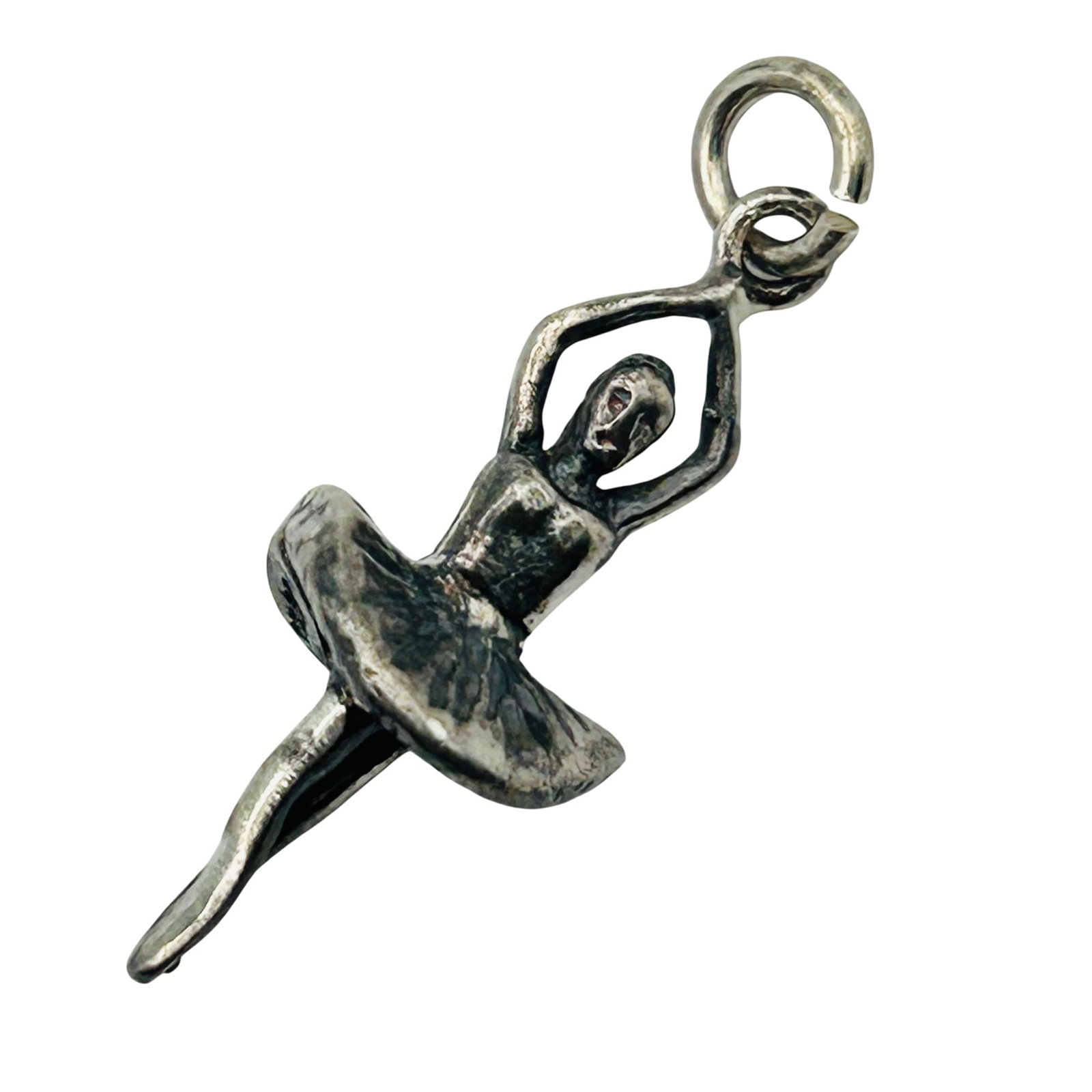 Signed Sterling Ballerina Charm: Signed Sterling Ballerina Charm. 2.2g