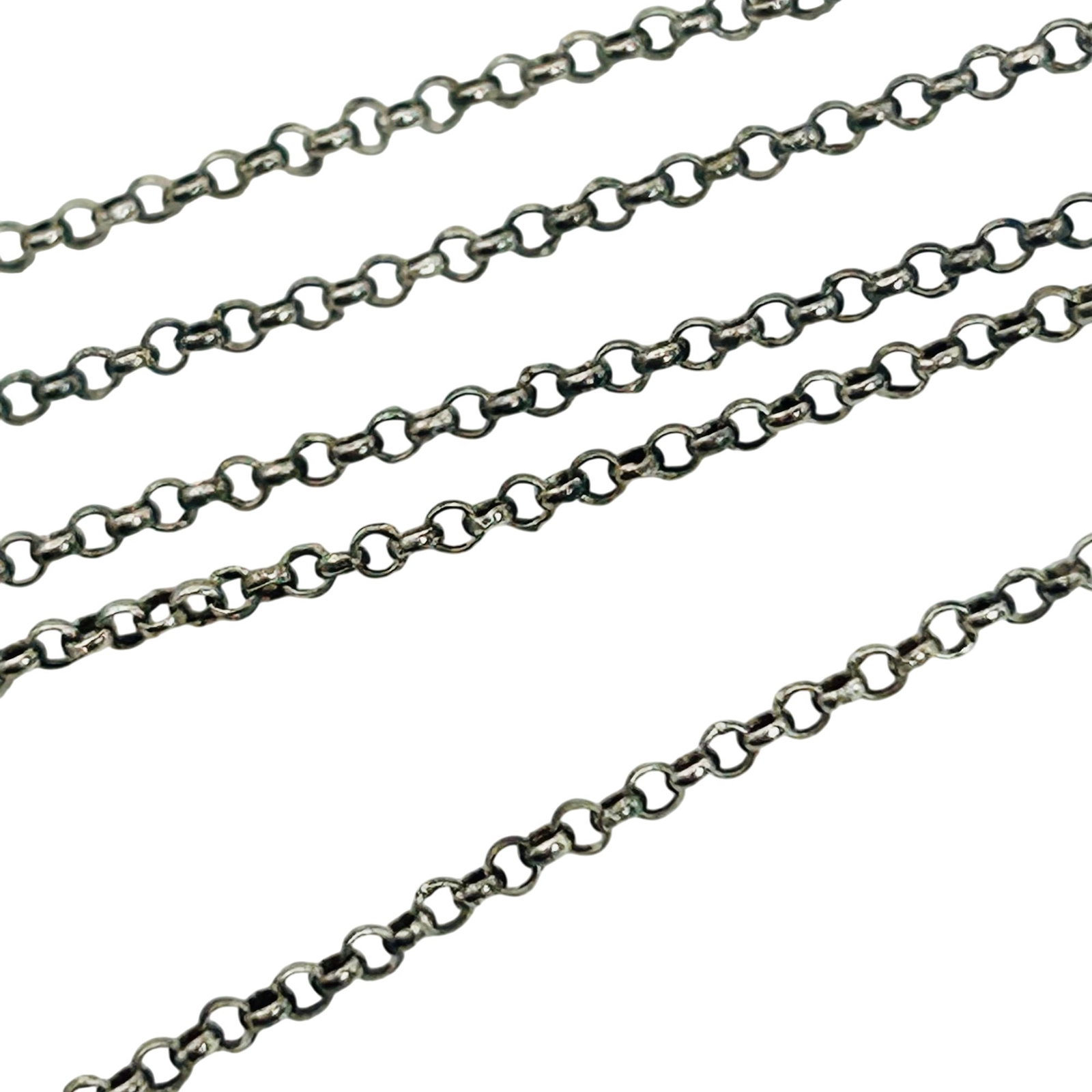 Sterling Long Belcher Chain Necklace (1 of 4)