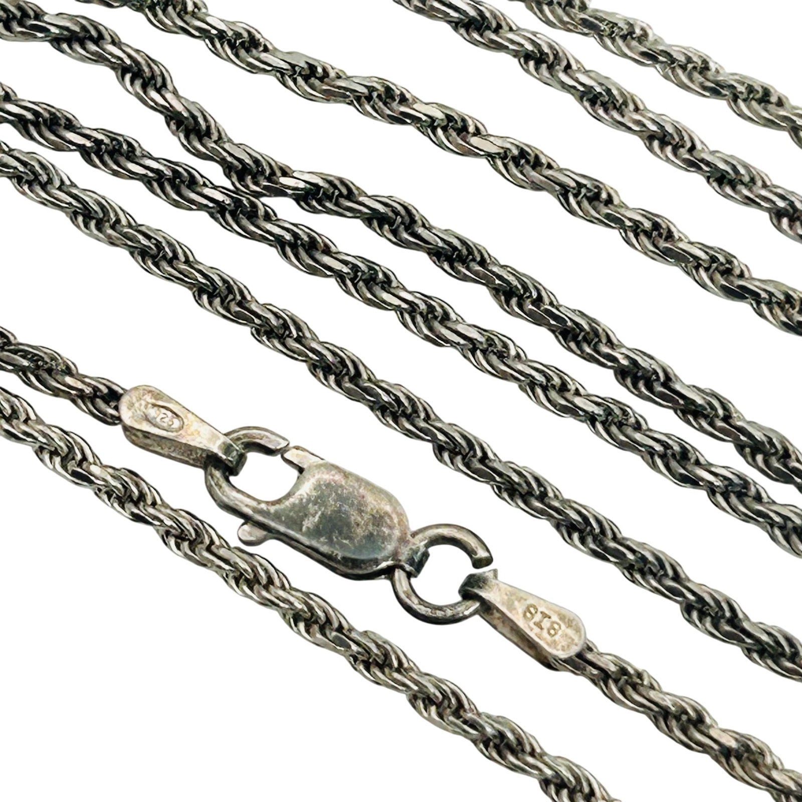 Italy Sterling Rope Chain Necklace (1 of 4)