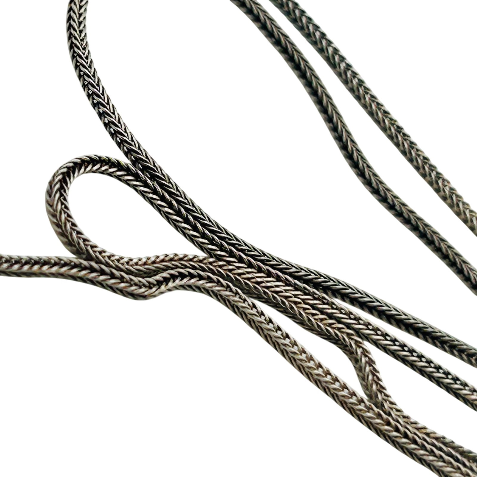 Sterling Wheat Chain Necklace (1 of 4)