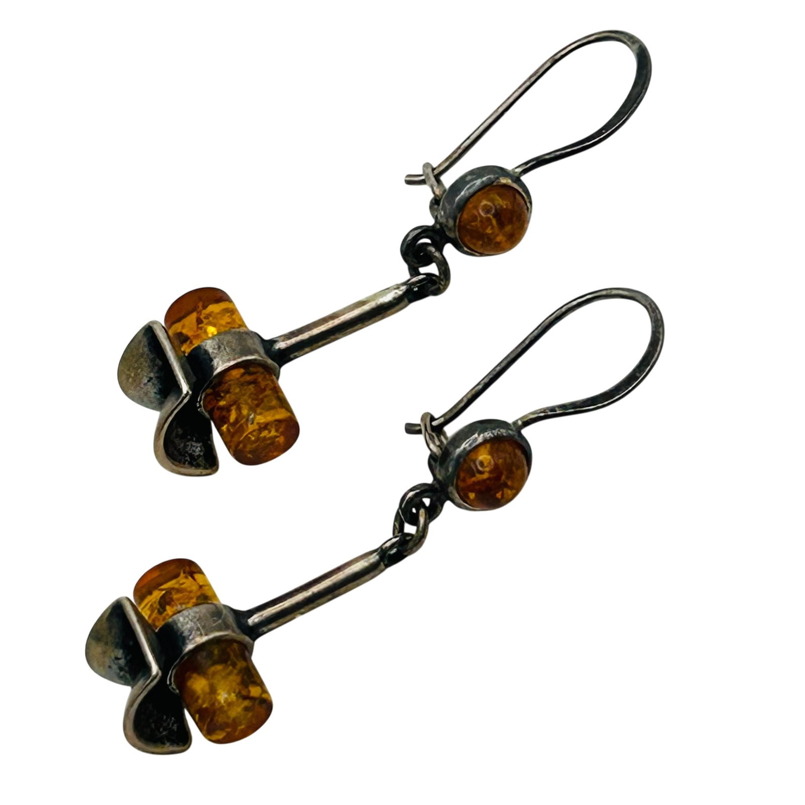 Sterling Amber Dangle Earring (1 of 5)