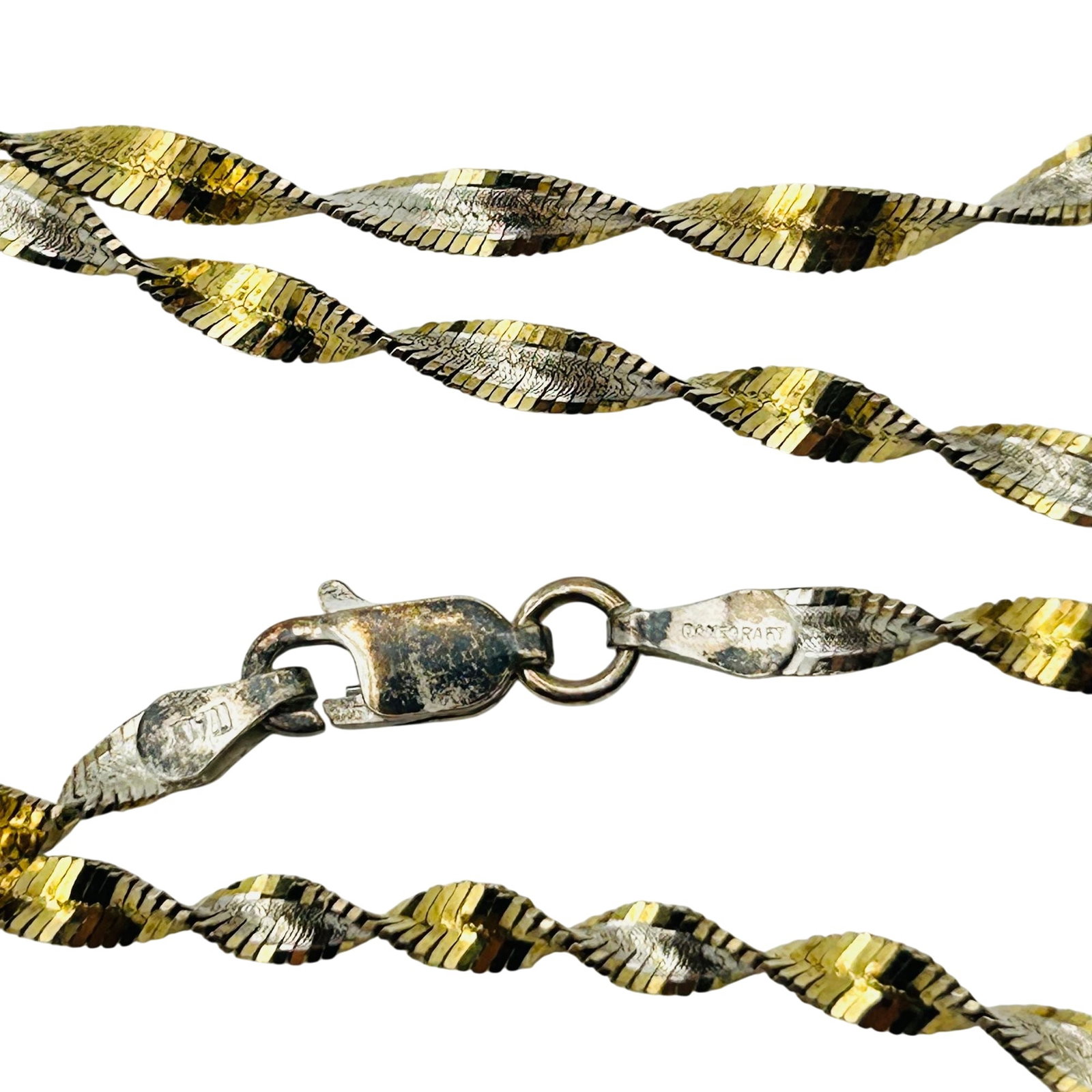 Danecraft Italy Sterling Twist Flat Chain Necklace (1 of 4)