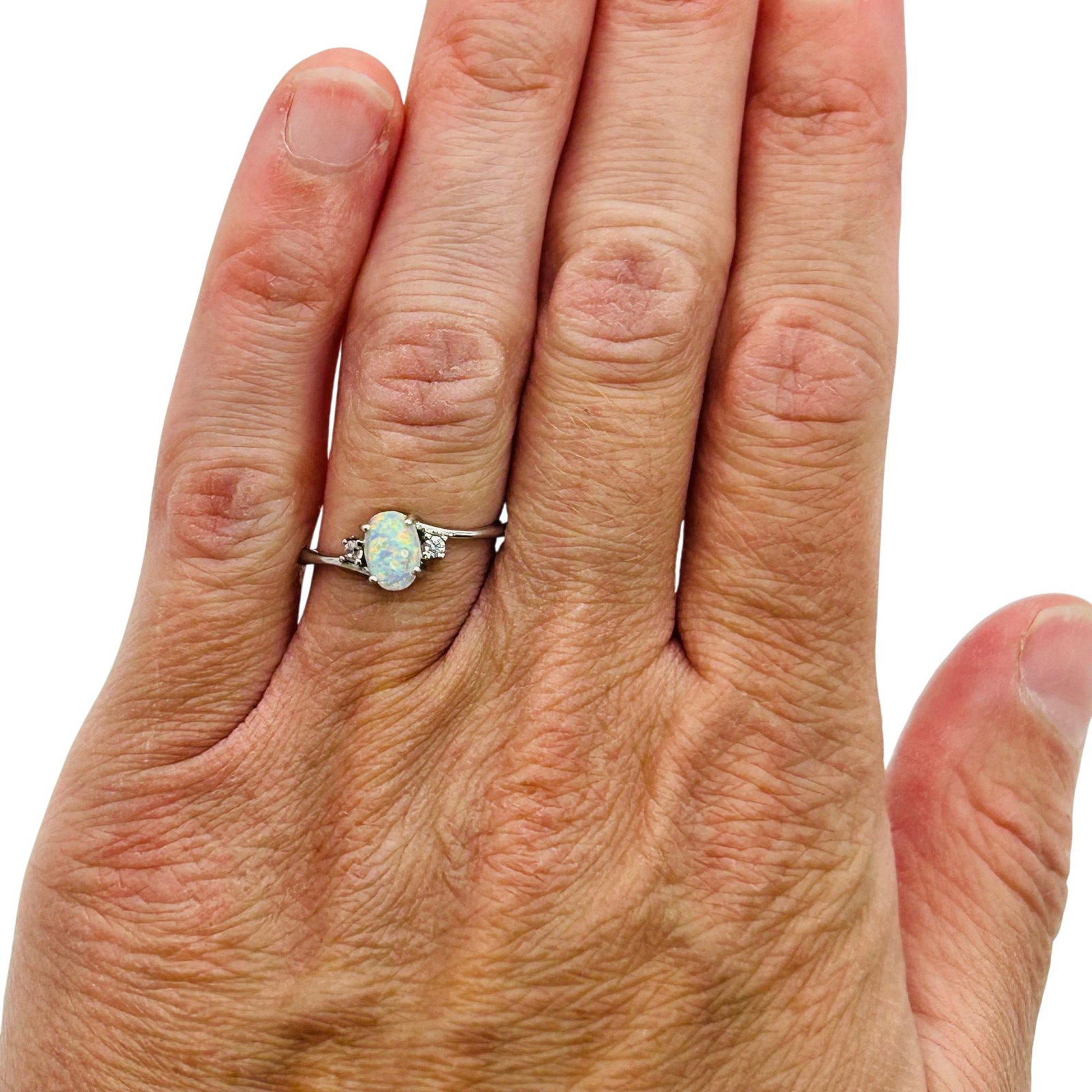 Sterling Opal Ring Sz 6 (1 of 5)