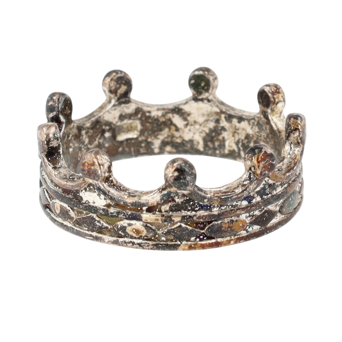 Sterling Crown Ring Sz 7, 3.1g (1 of 3)