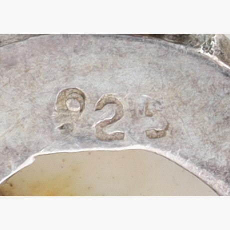 Sterling Shell Toggle Clasp Bracelet 29.3g - 3