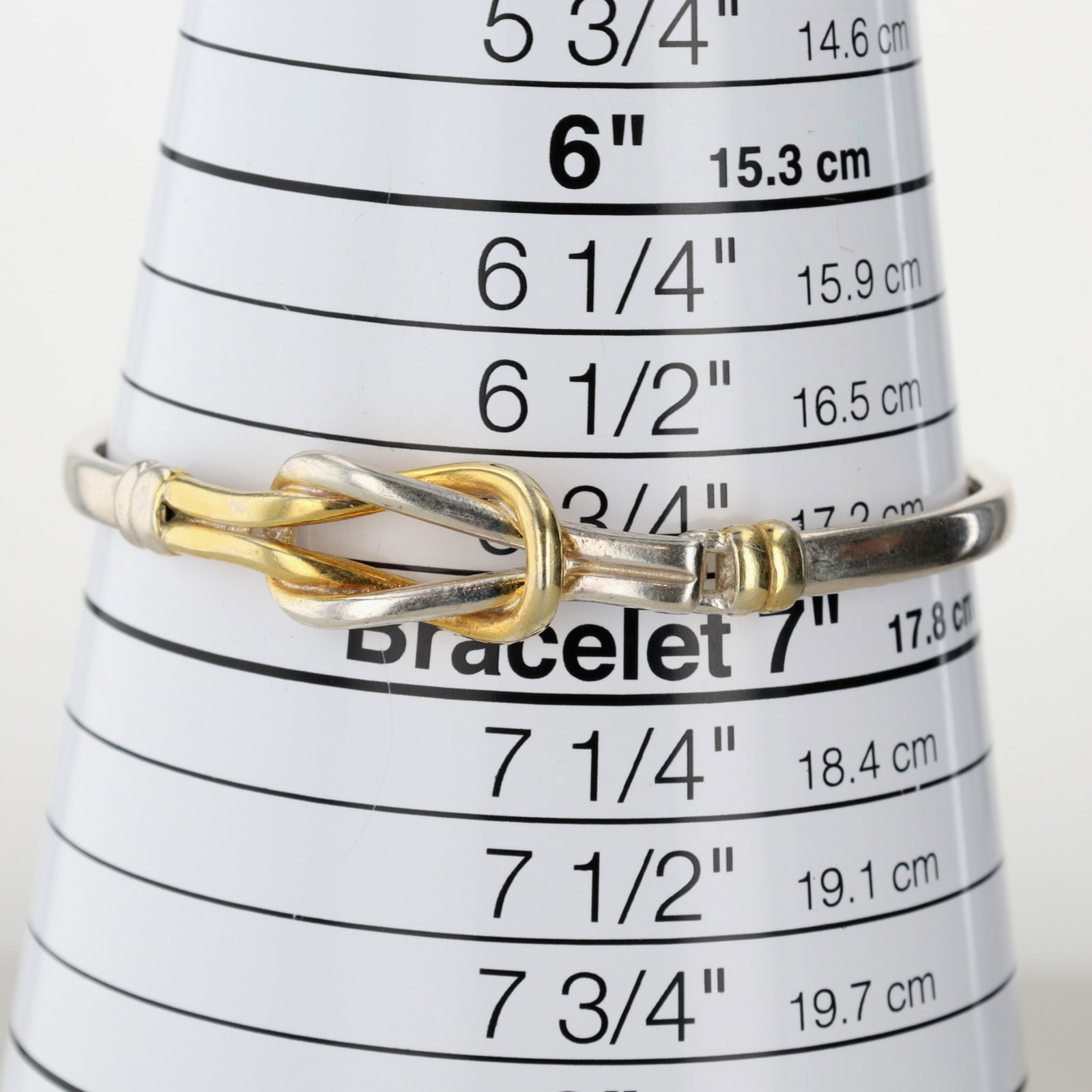 Signed Sterling Knot Bracelet 14.5g - 4