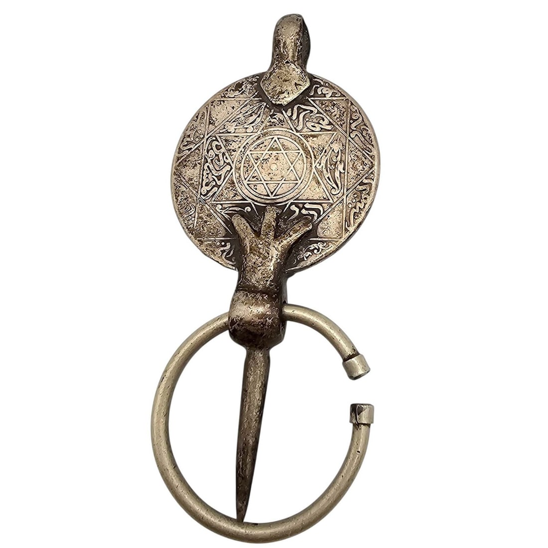 Antique Tribal Moroccan Abdul Aziz 1315 Coin Kilt Pin Brooch 26.2 G: Antique Tribal Moroccan Abdul Aziz 1315 Coin Kilt Pin Brooch 26.2 G