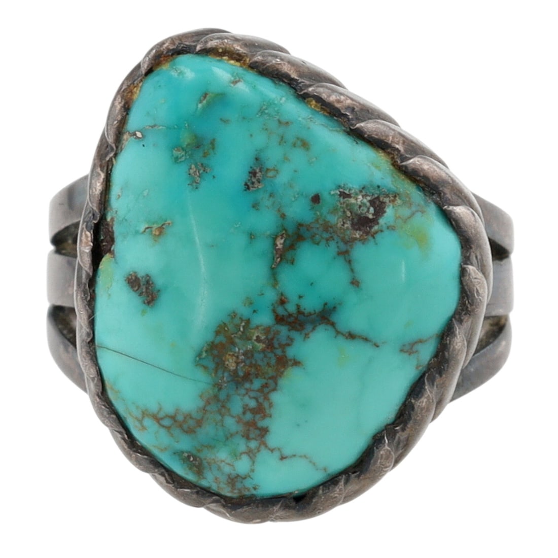 Award Winning Lee Yazzie Navajo Sterling Turquoise Ring Sz 5.75 (1 of 7)