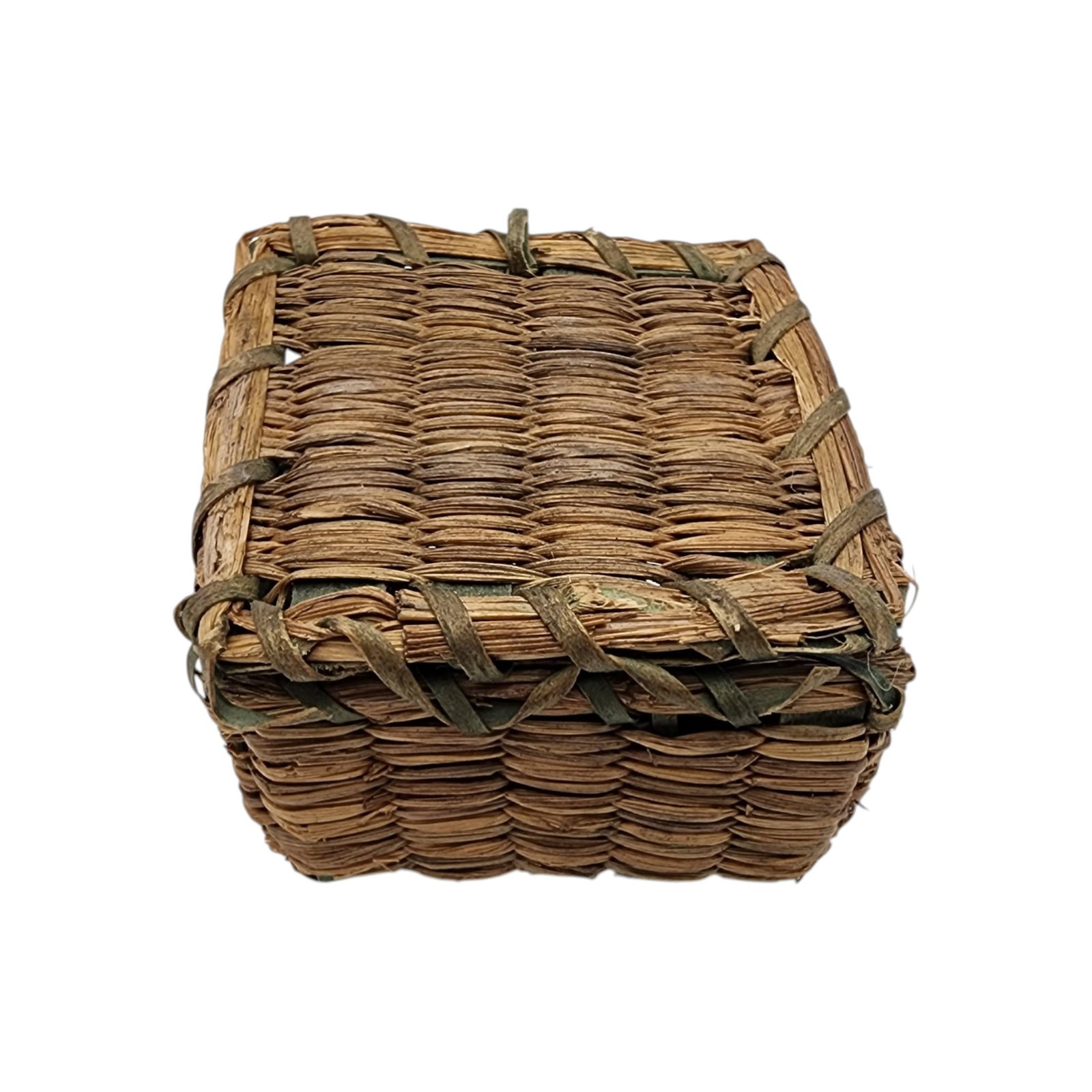 Native American Miniature Lidded Basket - 4