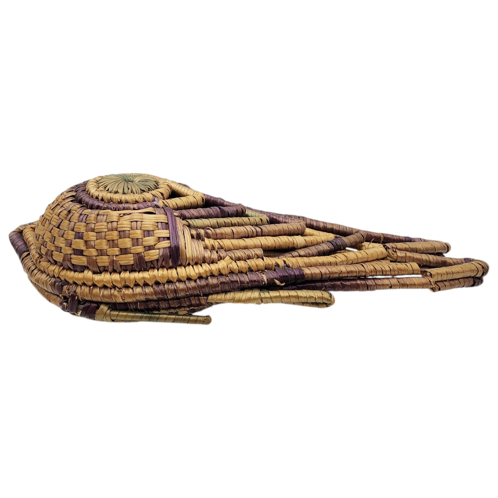 Native American Woven Basket Pouch - 2