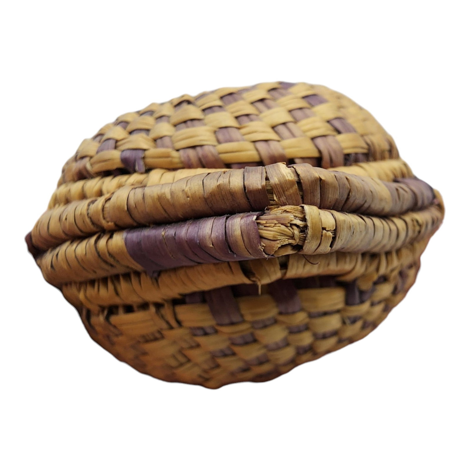 Native American Woven Basket Pouch - 6
