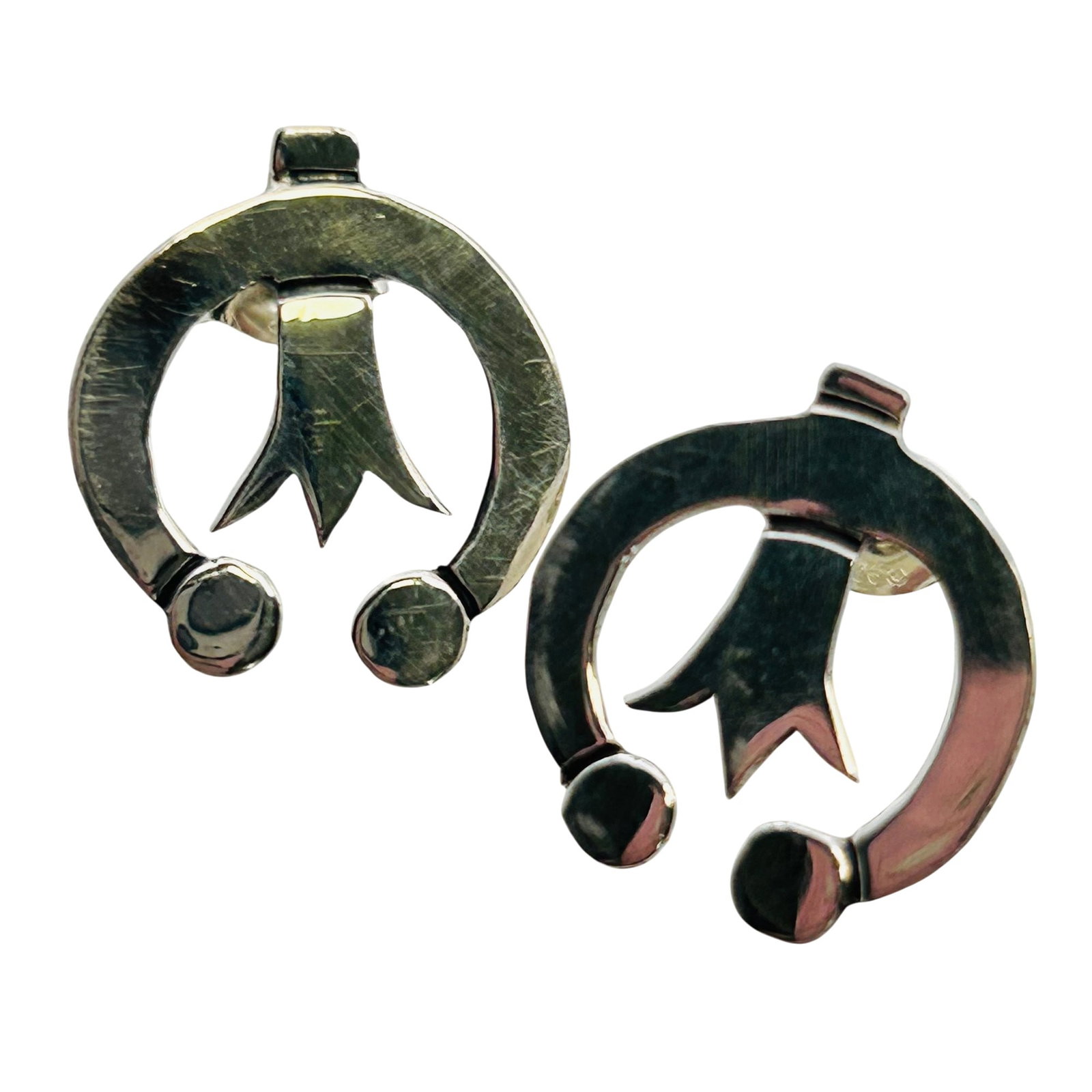 Zandra Tahy Navajo Sterling Earrings (1 of 5)