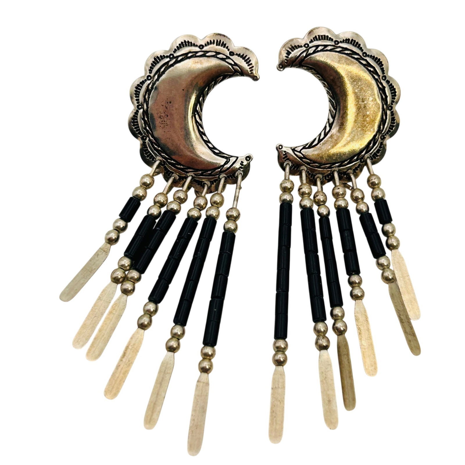 Quoc Trading Sterling Moon Dangle Earrings (1 of 5)