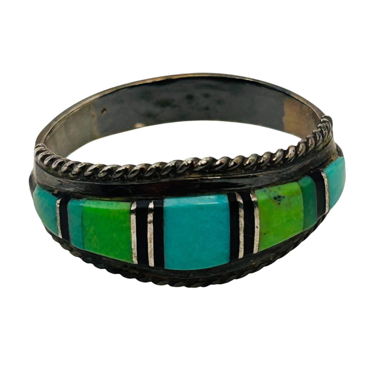 Navajo Sterling Multi-stone Ring Sz 11.5 (1 of 7)