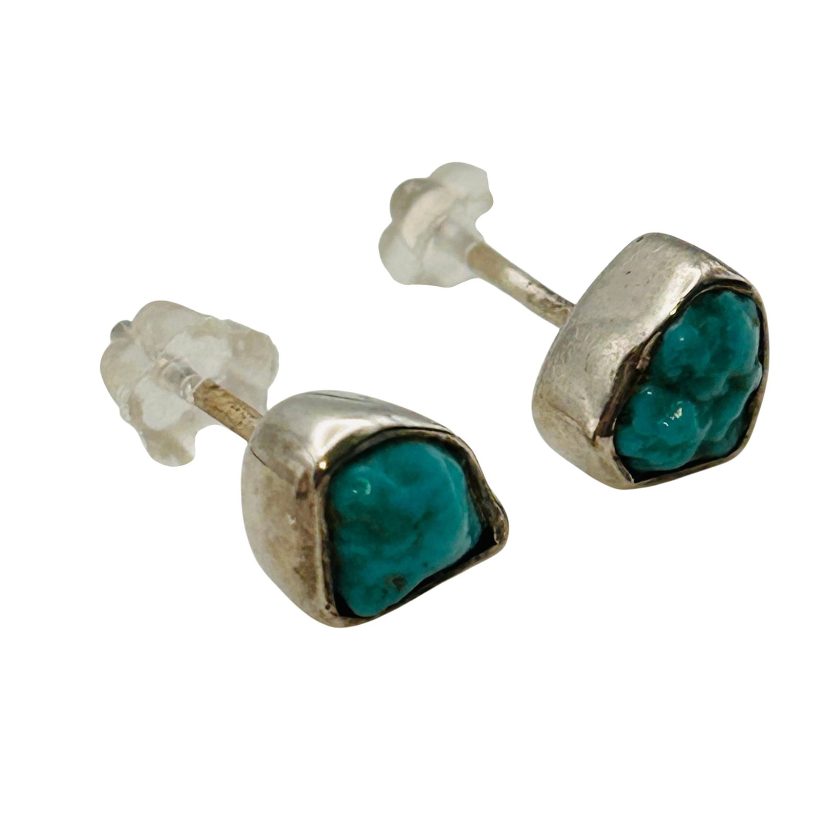 Southwest Sterling Turquoise Earrings (1 of 6)
