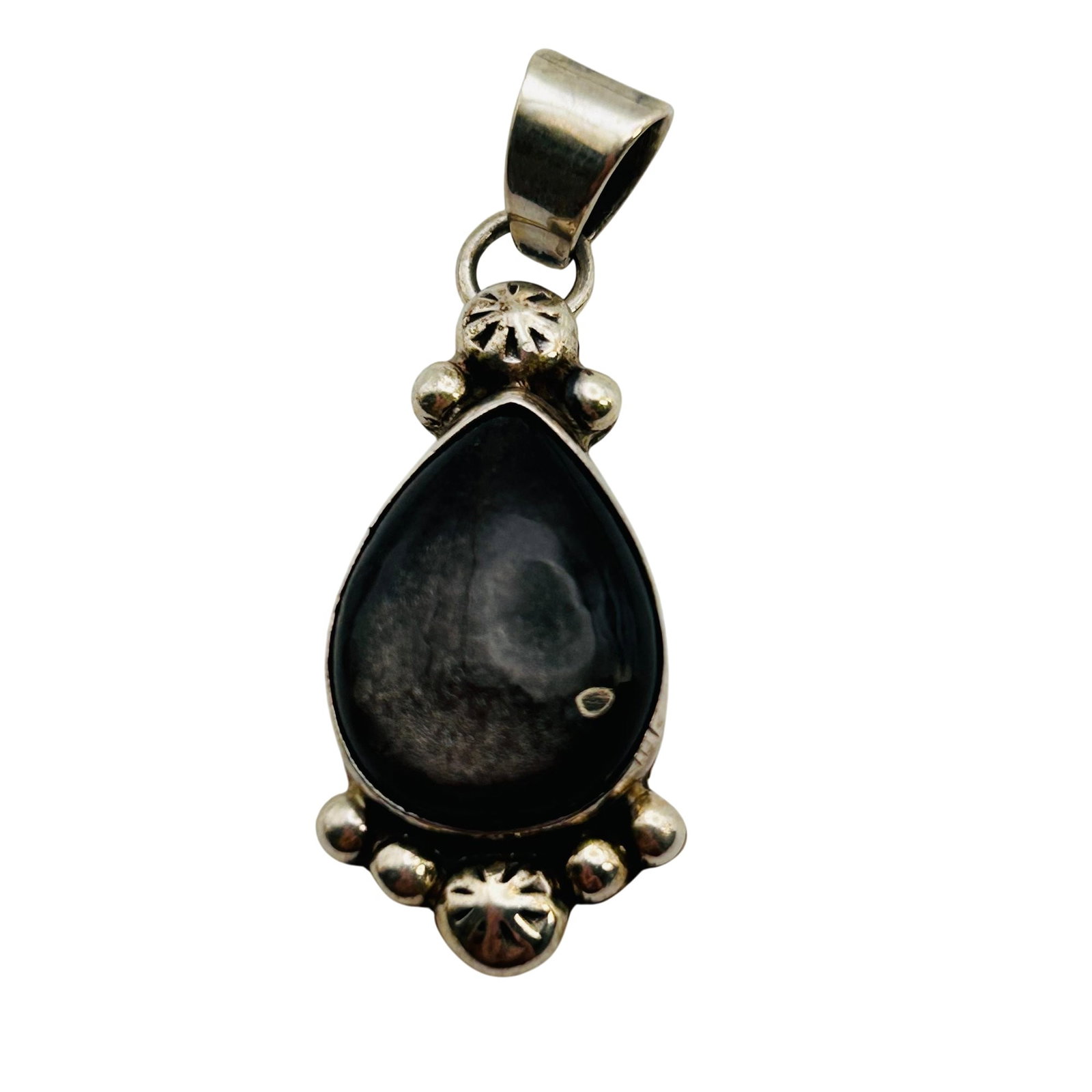 Southwest Sterling Laboradite Pendant (1 of 4)