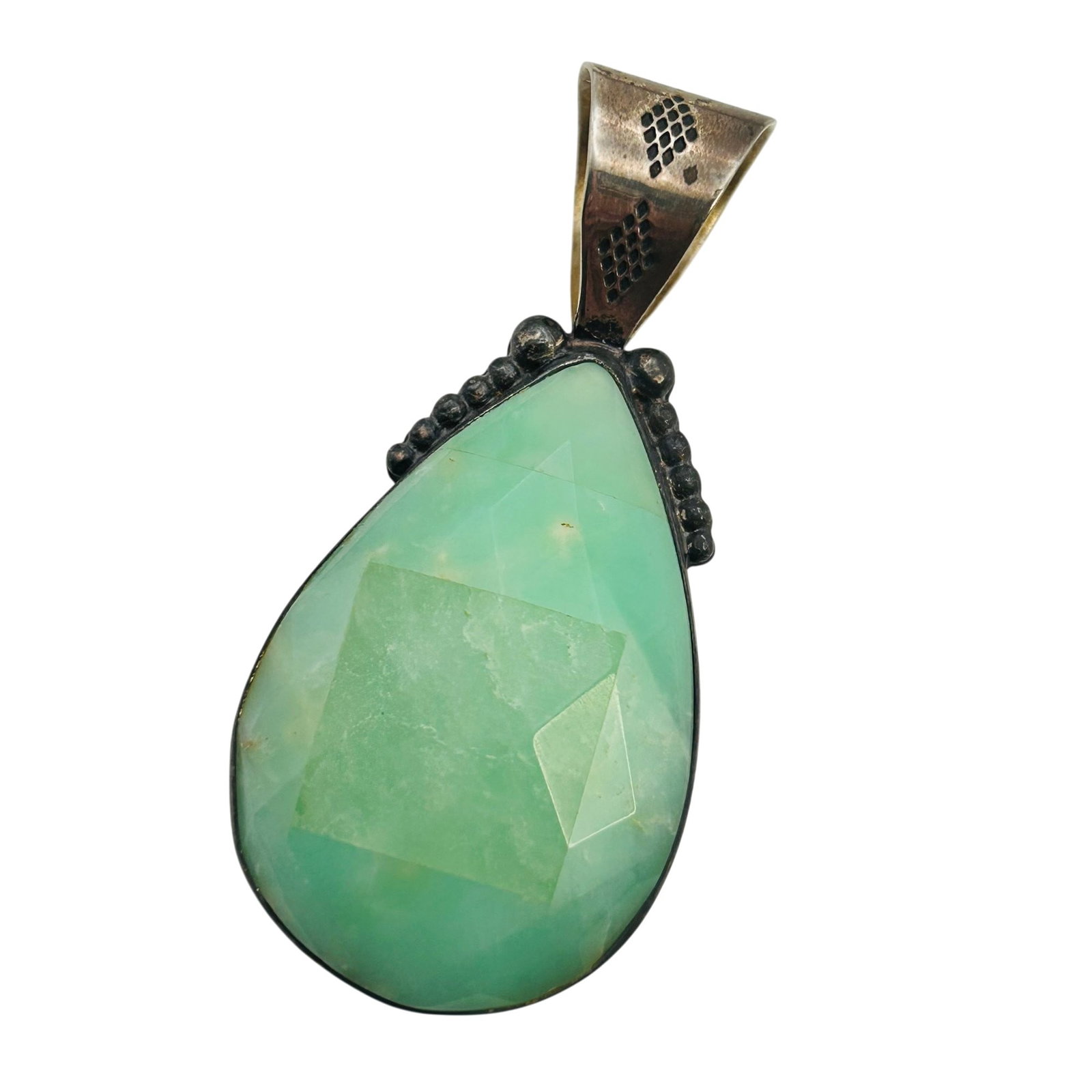 Jay King Desert Rose Sterling Chalcedony Pendant (1 of 6)
