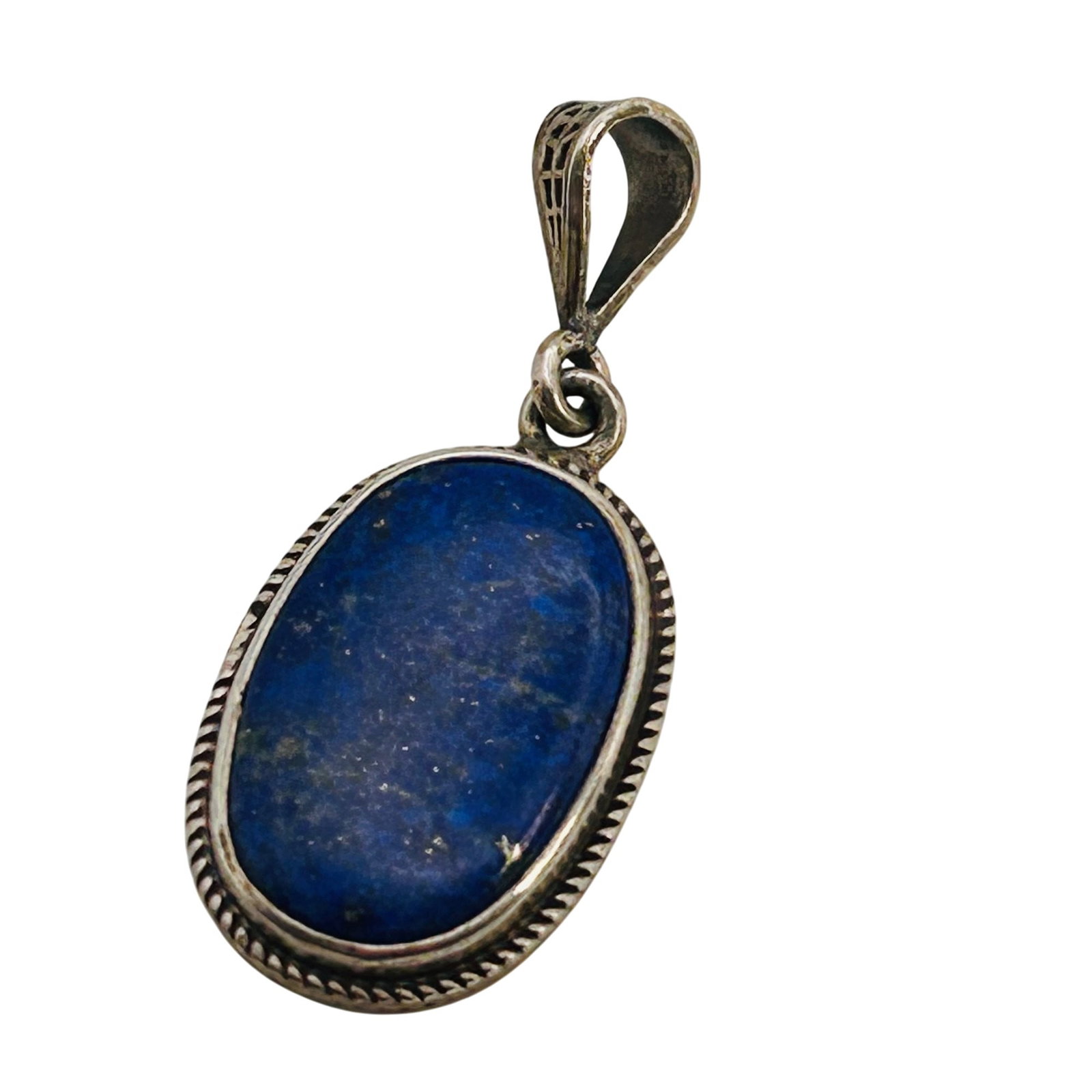 Sterling Lapis Lazuli Pendant: sterling lapis lazuli pendant 3.9g