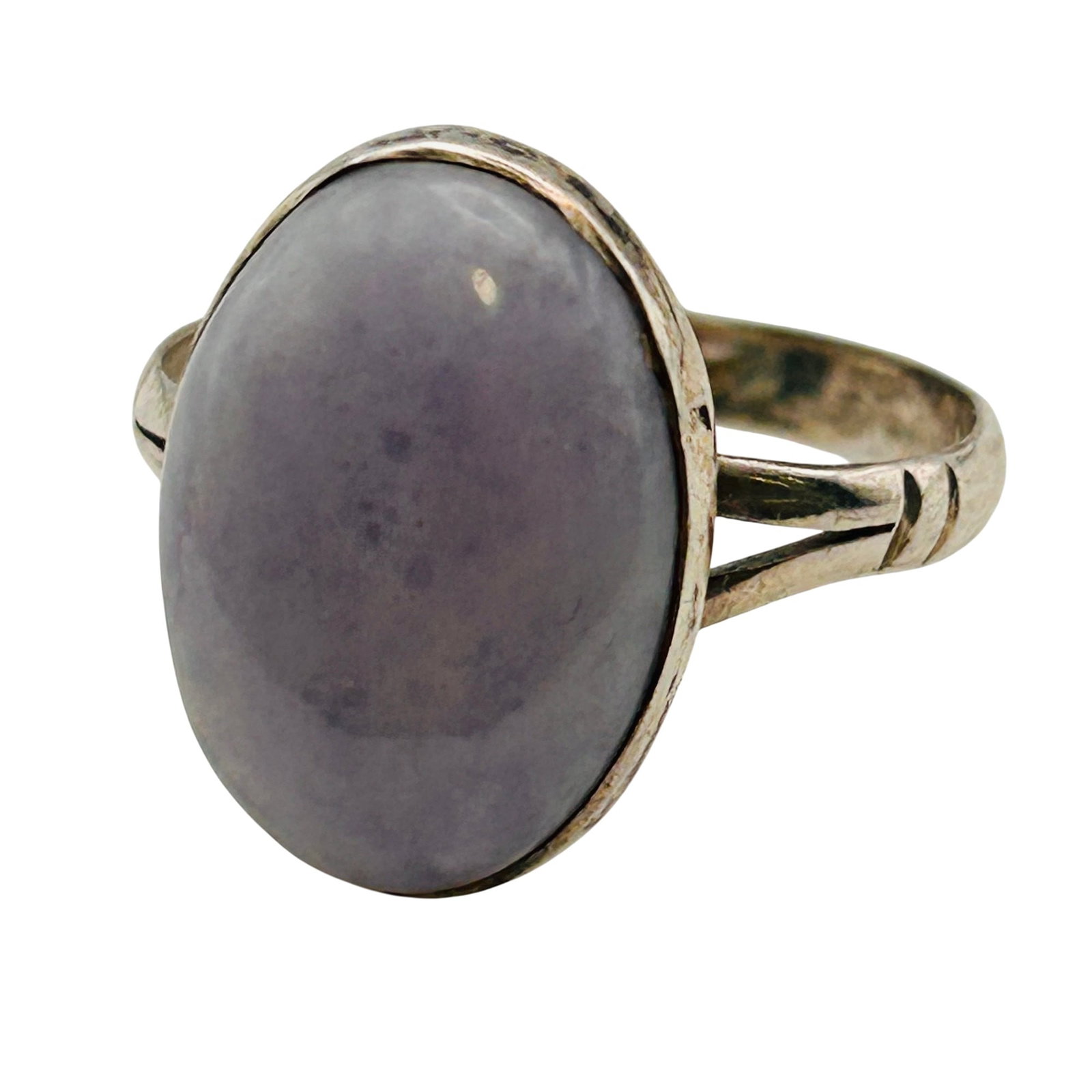 Southwest Sterling Lace Agate Ring Sz 9 (1 of 7)