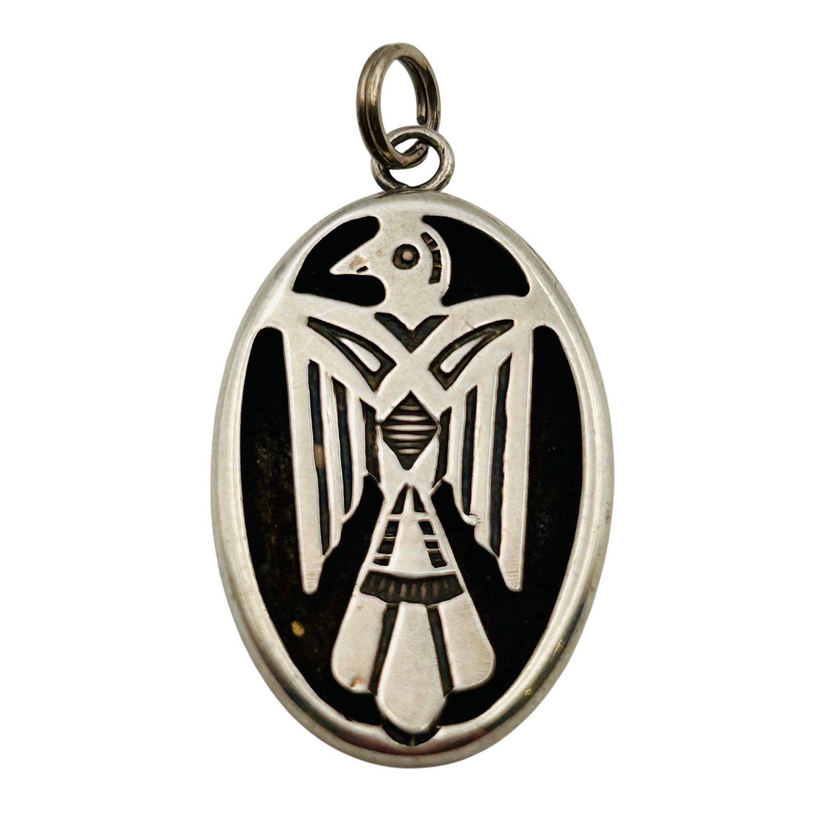 Southwest Sterling Thunderbird Pendant (1 of 5)