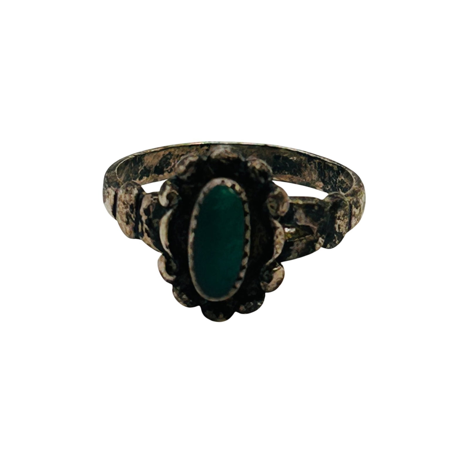 Bell Trading Post Sterling Malachite Ring Sz 4: Bell Trading Post sterling malachite ring sz 4 2g