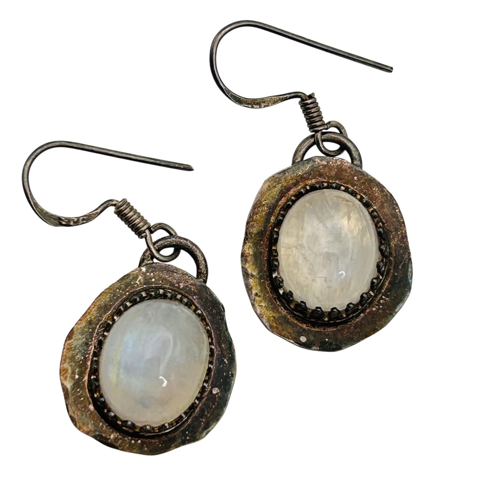 Vintage Sterling Moonstone Earrings (1 of 5)