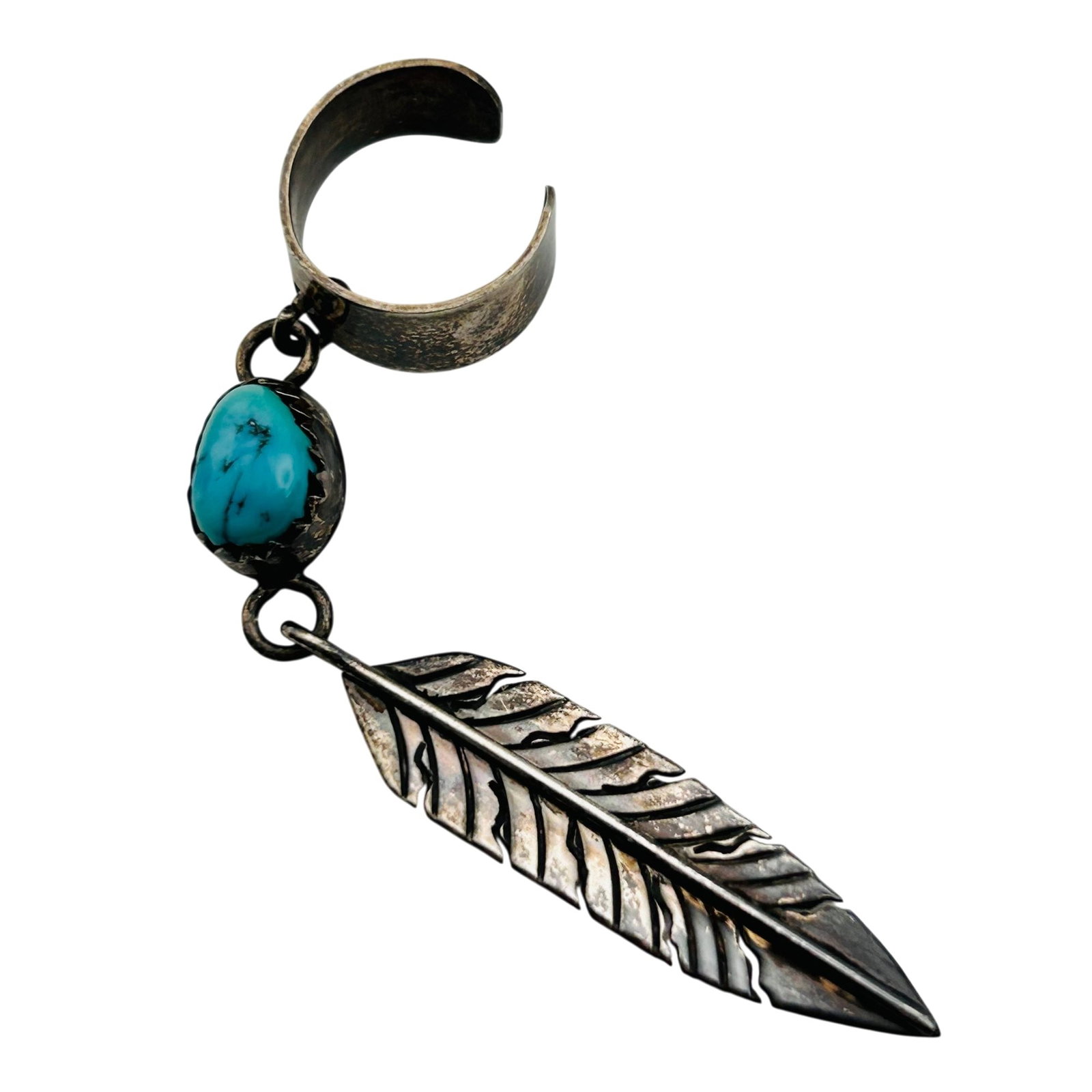 Navajo Sterling Ear Cuff (1 of 5)