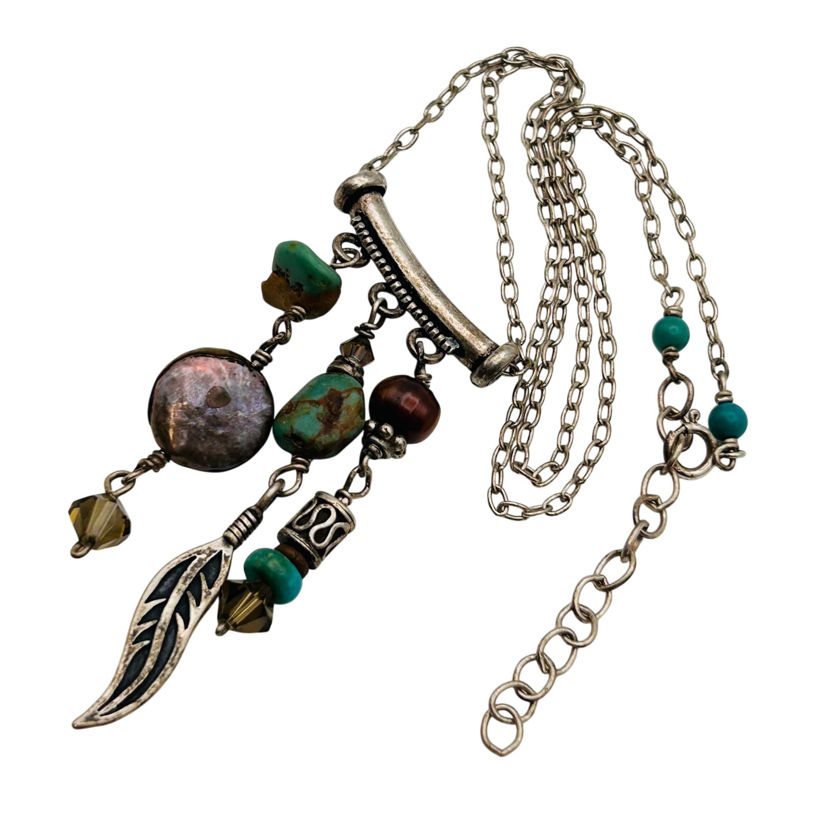 Masha New Mexico Native Sterling Necklace (1 of 7)