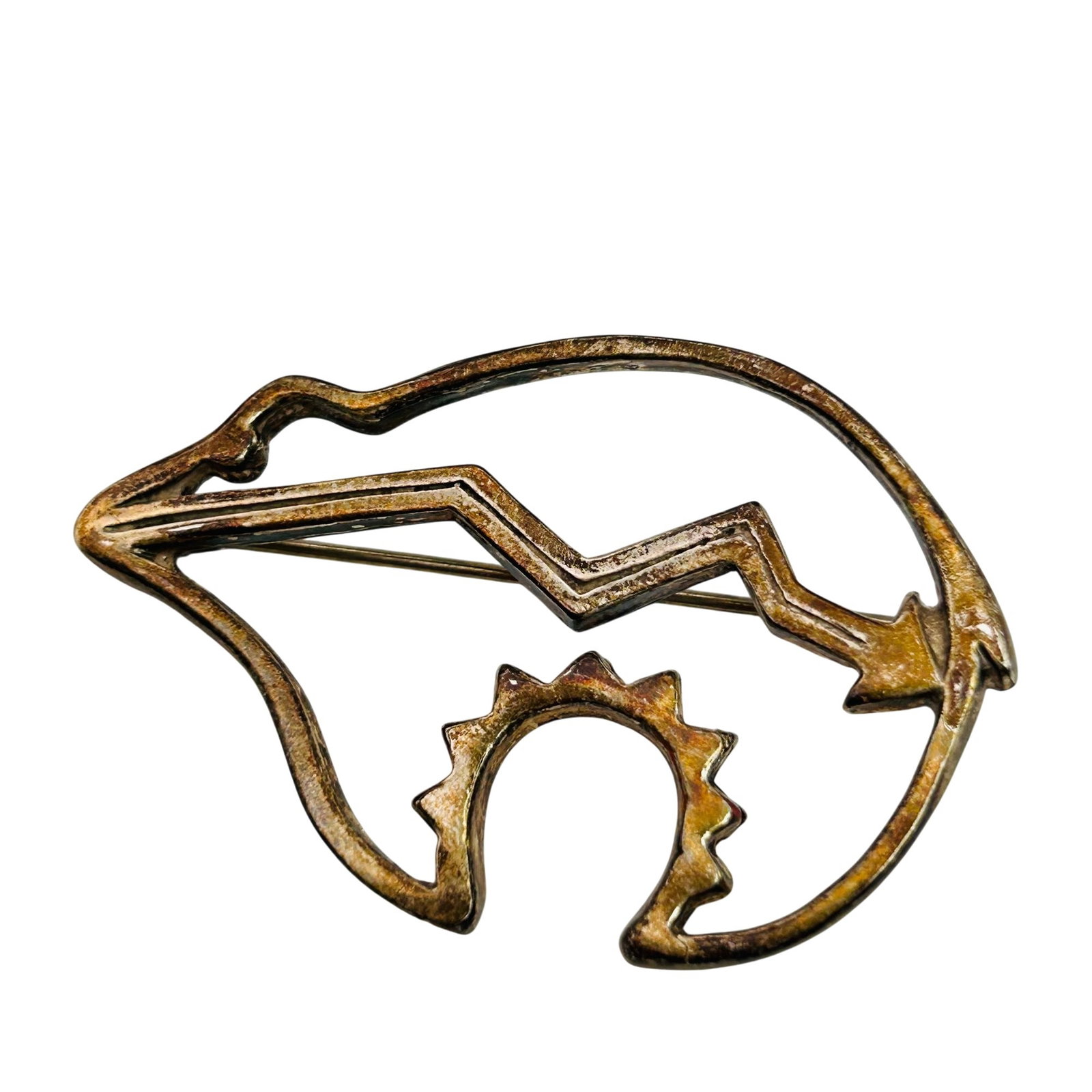 Native Sterling Spirit Bear Brooch (1 of 6)